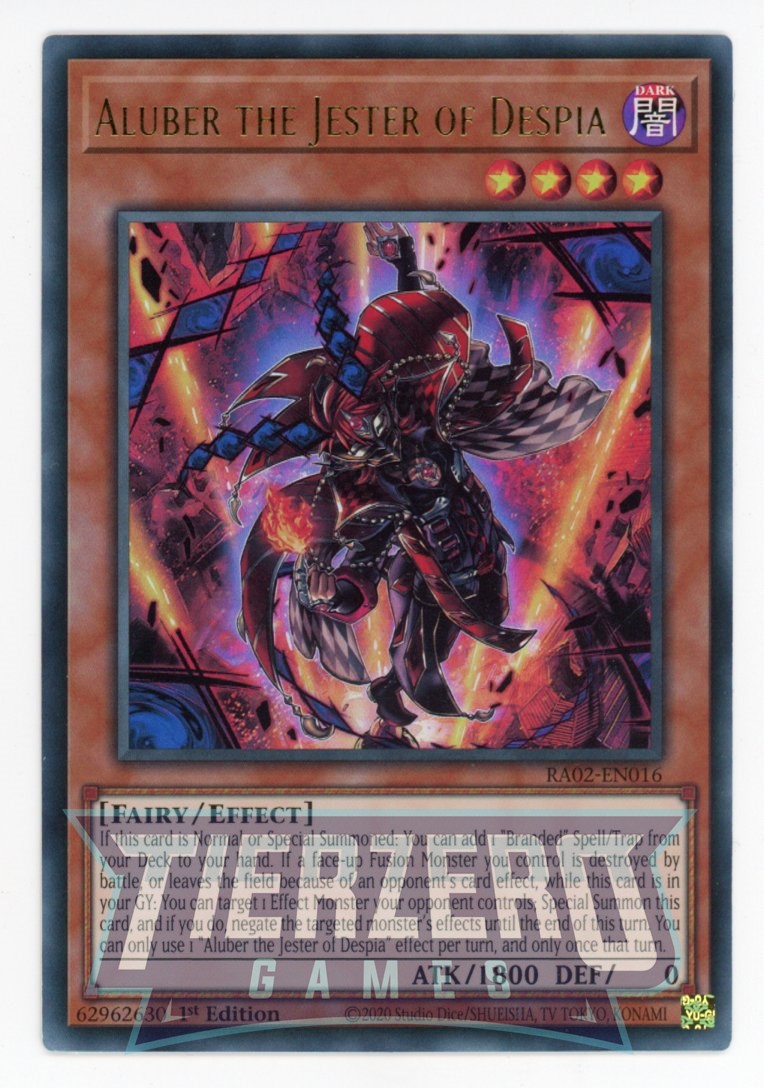 RA02-EN016 - Aluber the Jester of Despia - Ultra Rare - - Rarity Collection 2