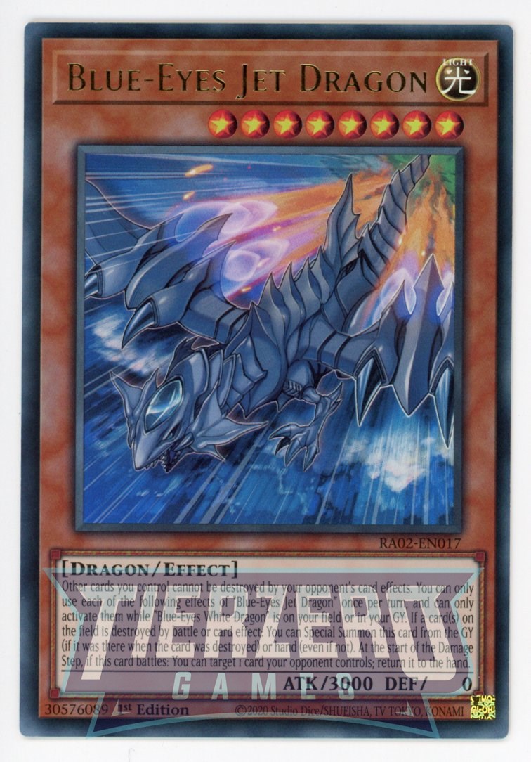 RA02-EN017 - Blue-Eyes Jet Dragon - Ultra Rare - - Rarity Collection 2