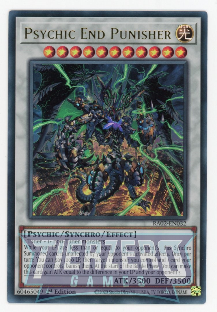 RA02-EN032 - Psychic End Punisher - Ultra Rare - - Rarity Collection 2