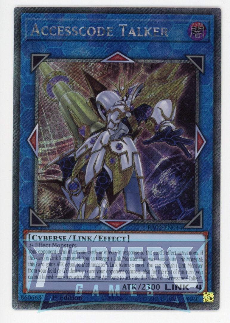 RA02-EN044 - Accesscode Talker - Platinum Secret Rare - - Rarity Collection 2