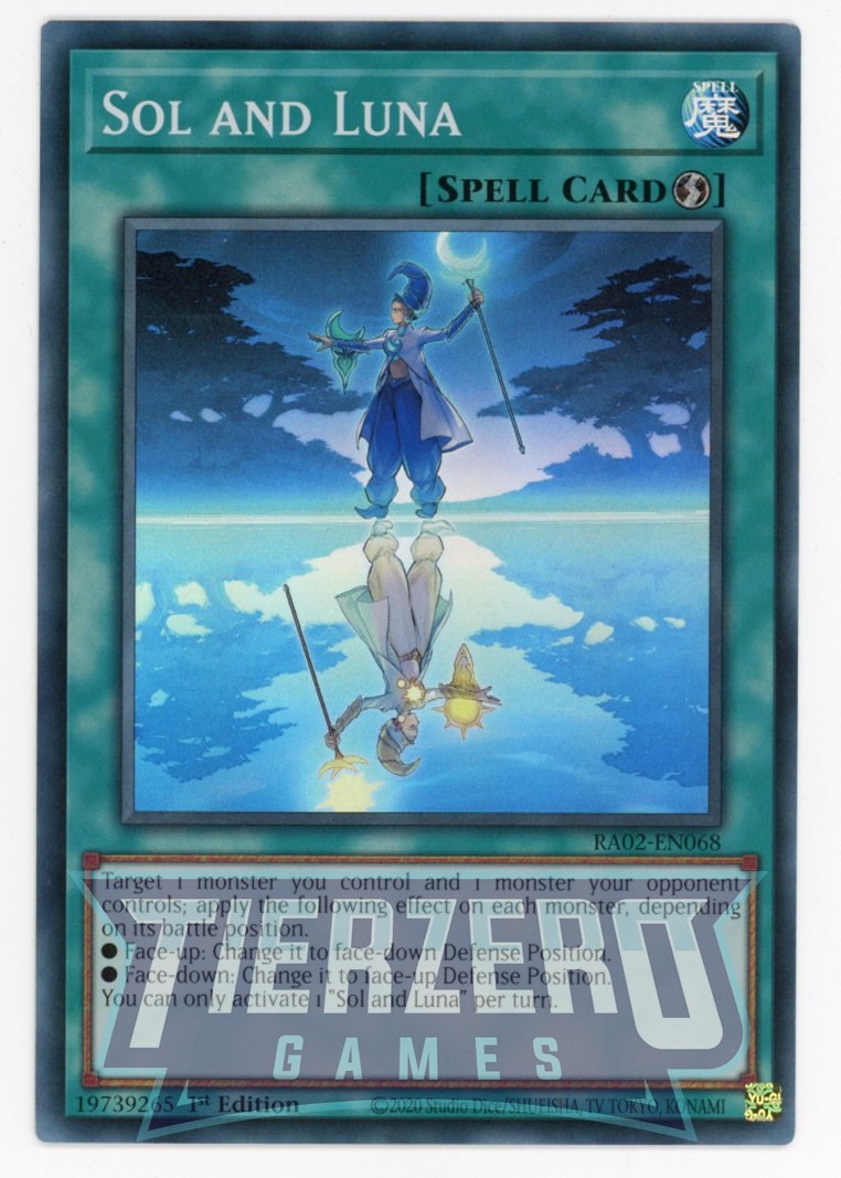 RA02-EN068 - Sol and Luna - Super Rare - - Rarity Collection 2