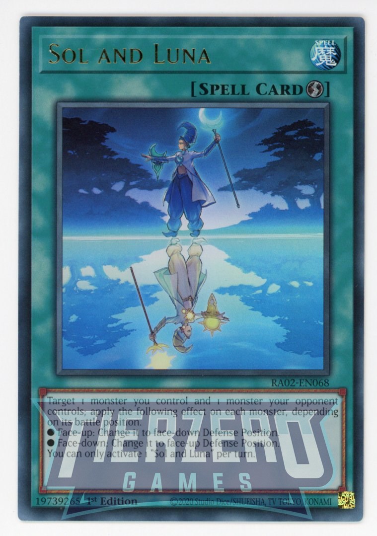 RA02-EN068 - Sol and Luna - Ultra Rare - - Rarity Collection 2