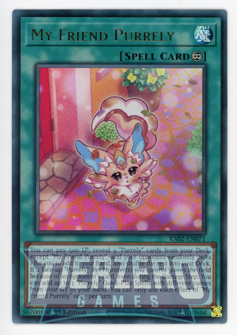 RA02-EN071 - My Friend Purrely - Ultra Rare - - Rarity Collection 2 RA02-EN071 - My Friend Purrely - Ultra Rare - - Rarity Collection 2