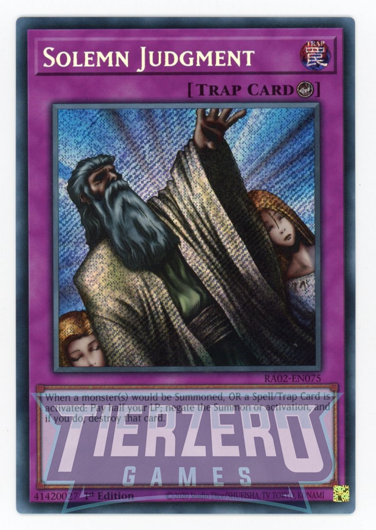 solemn judgement yugioh card YU-GI-OH! ANIMATION CHRONICLE 2022 (AC02) main image 0