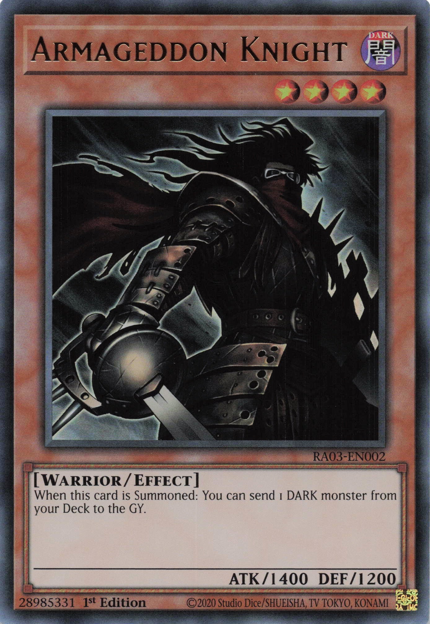 Armageddon Knight RA03-EN002 - - Ultra Rare - -