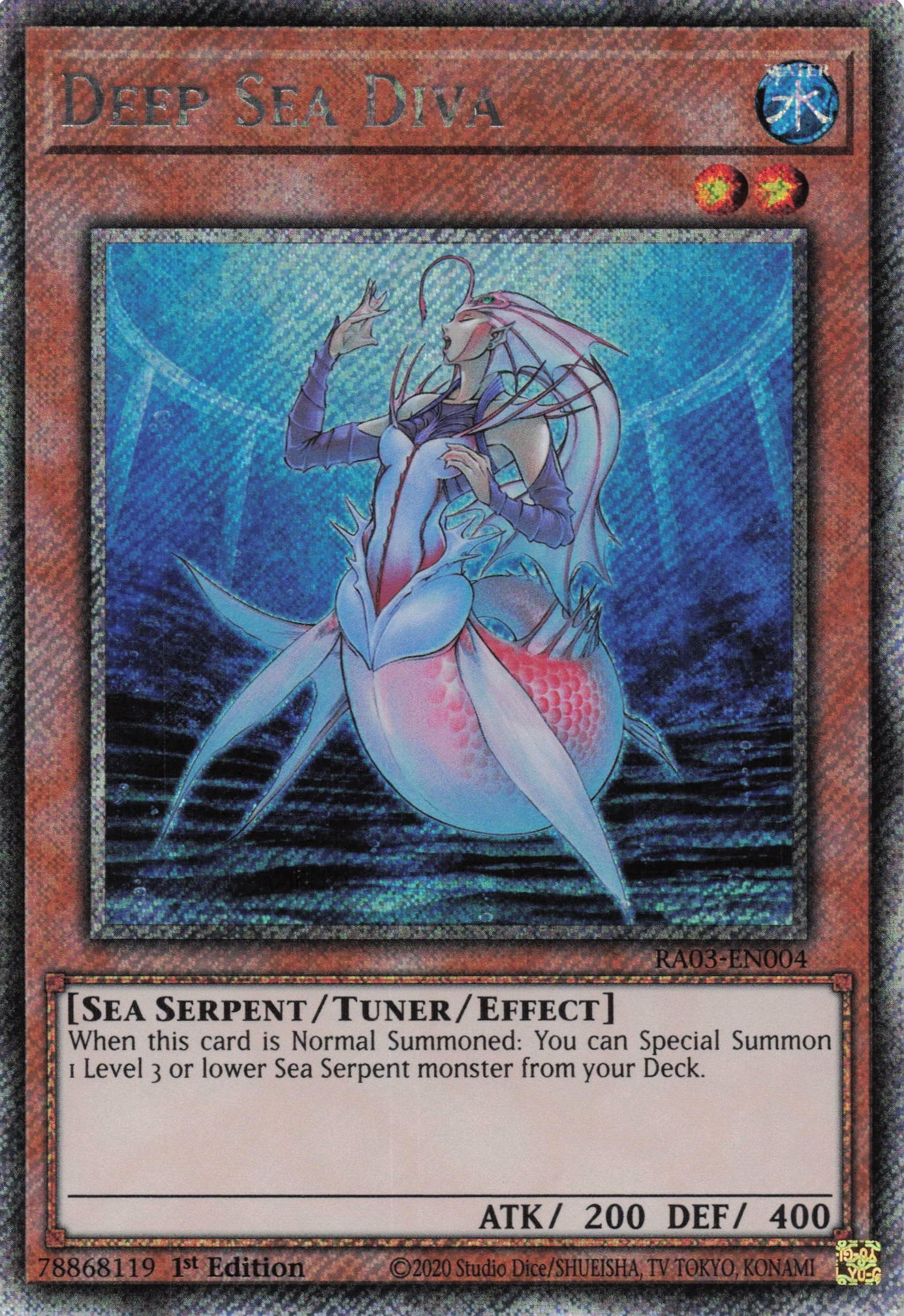 Deep Sea Diva RA03-EN004 - Quarter Century Secret Rare -