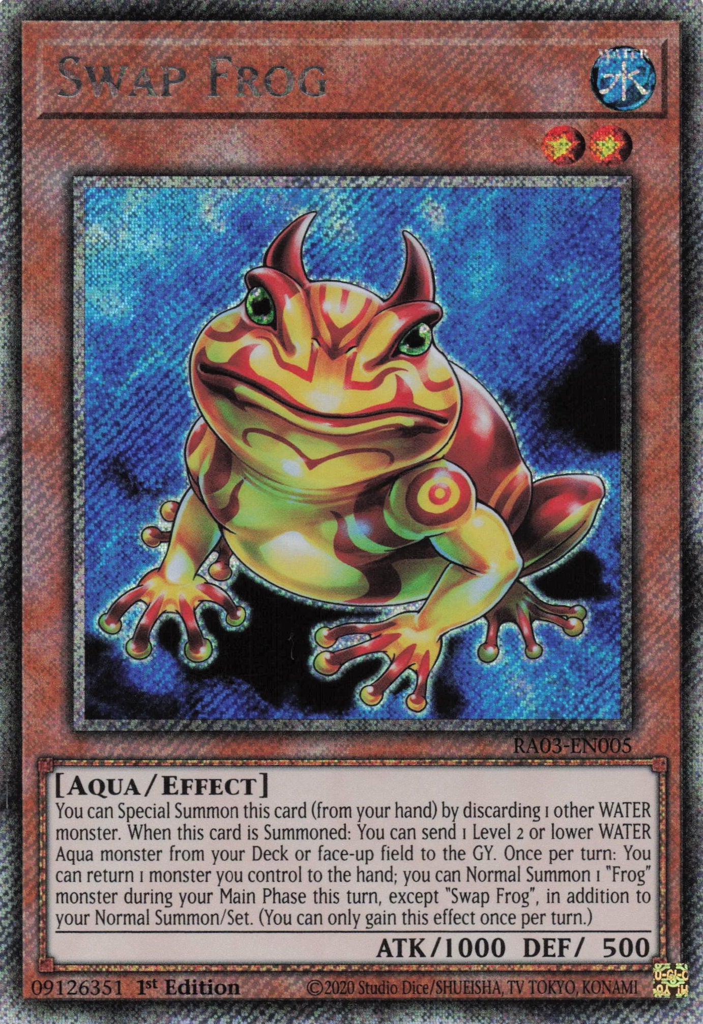 Swap Frog RA03-EN005 - Quarter Century Secret Rare -