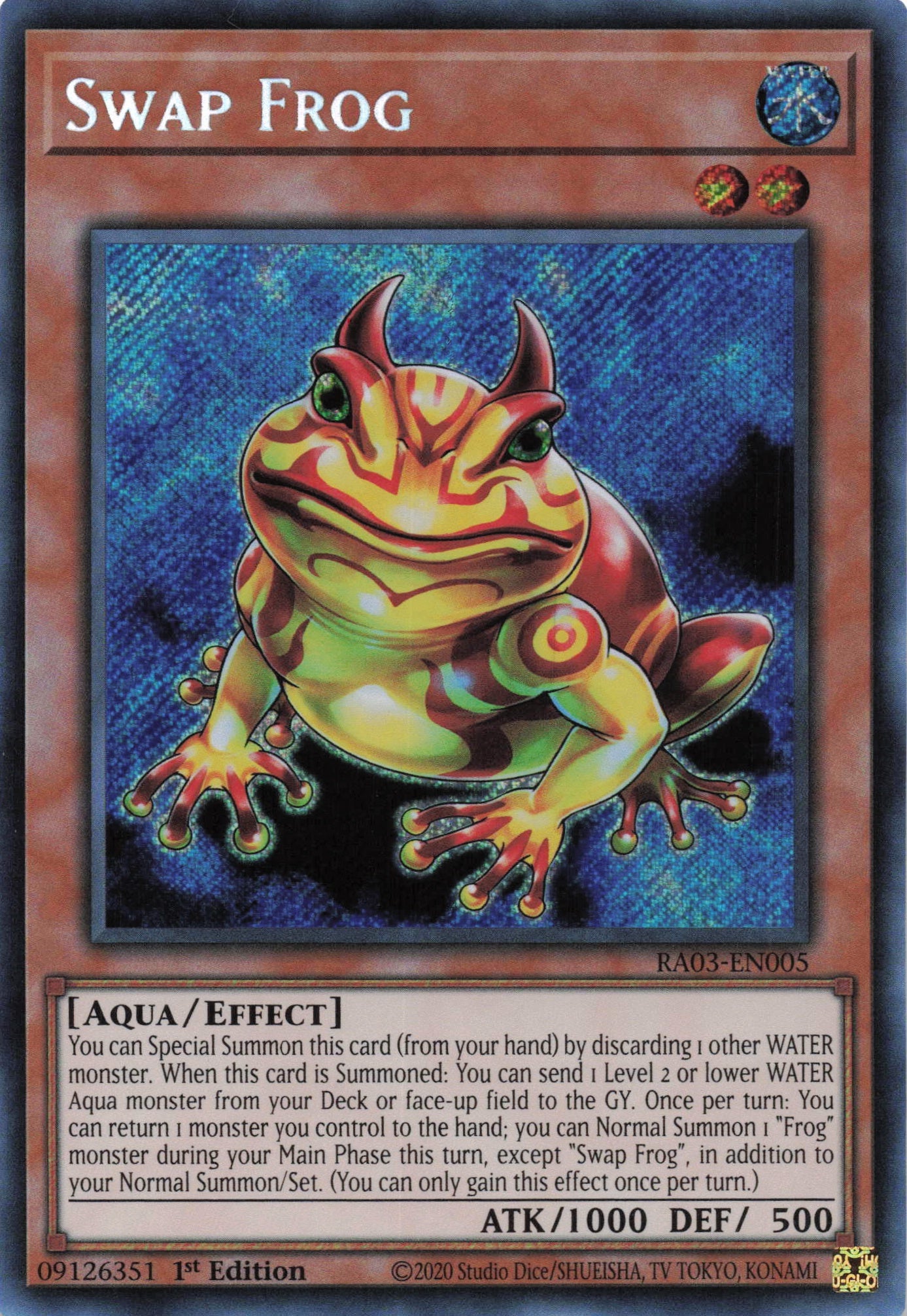 Swap Frog RA03-EN005 - Secret Rare -