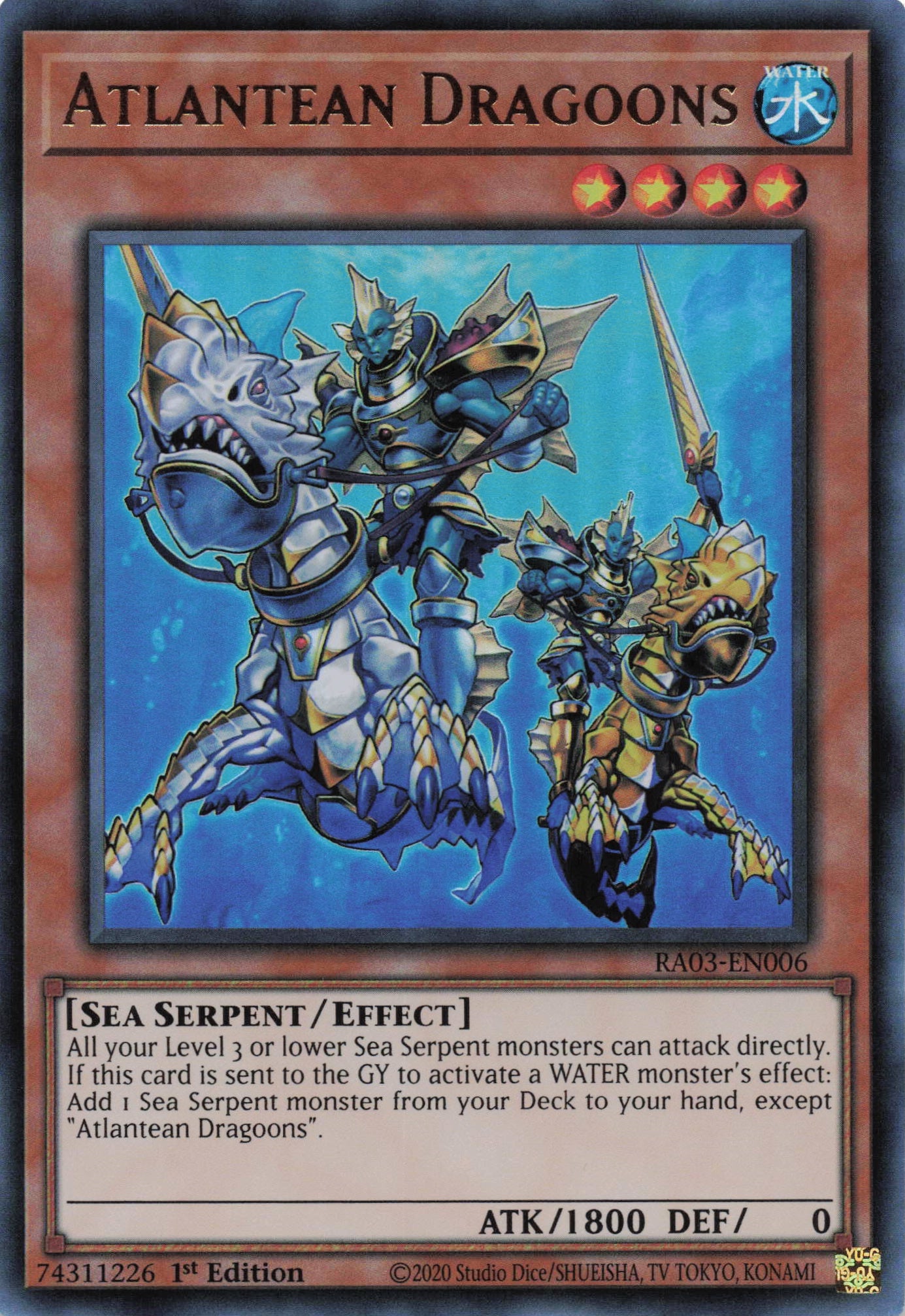 Atlantean Dragoons RA03-EN006 - - Ultra Rare - -