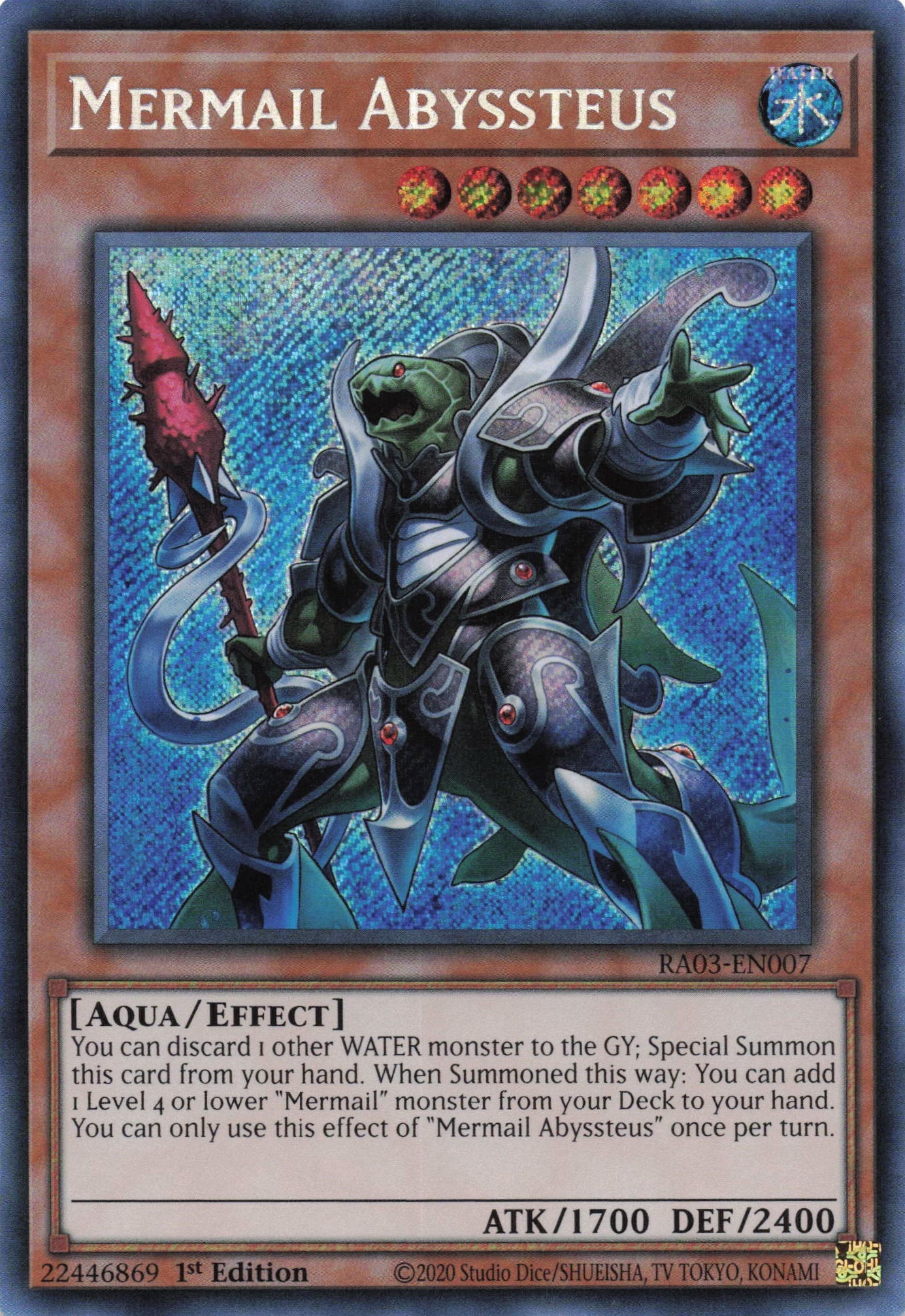 Mermail Abyssteus RA03-EN007 - Secret Rare -