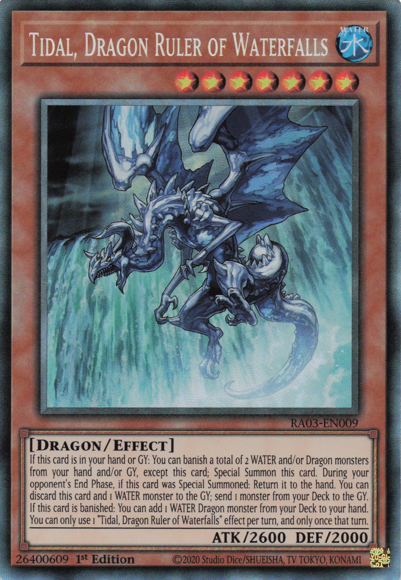 Tidal, Dragon Ruler of Waterfalls RA03-EN009 - Collector's Rare -