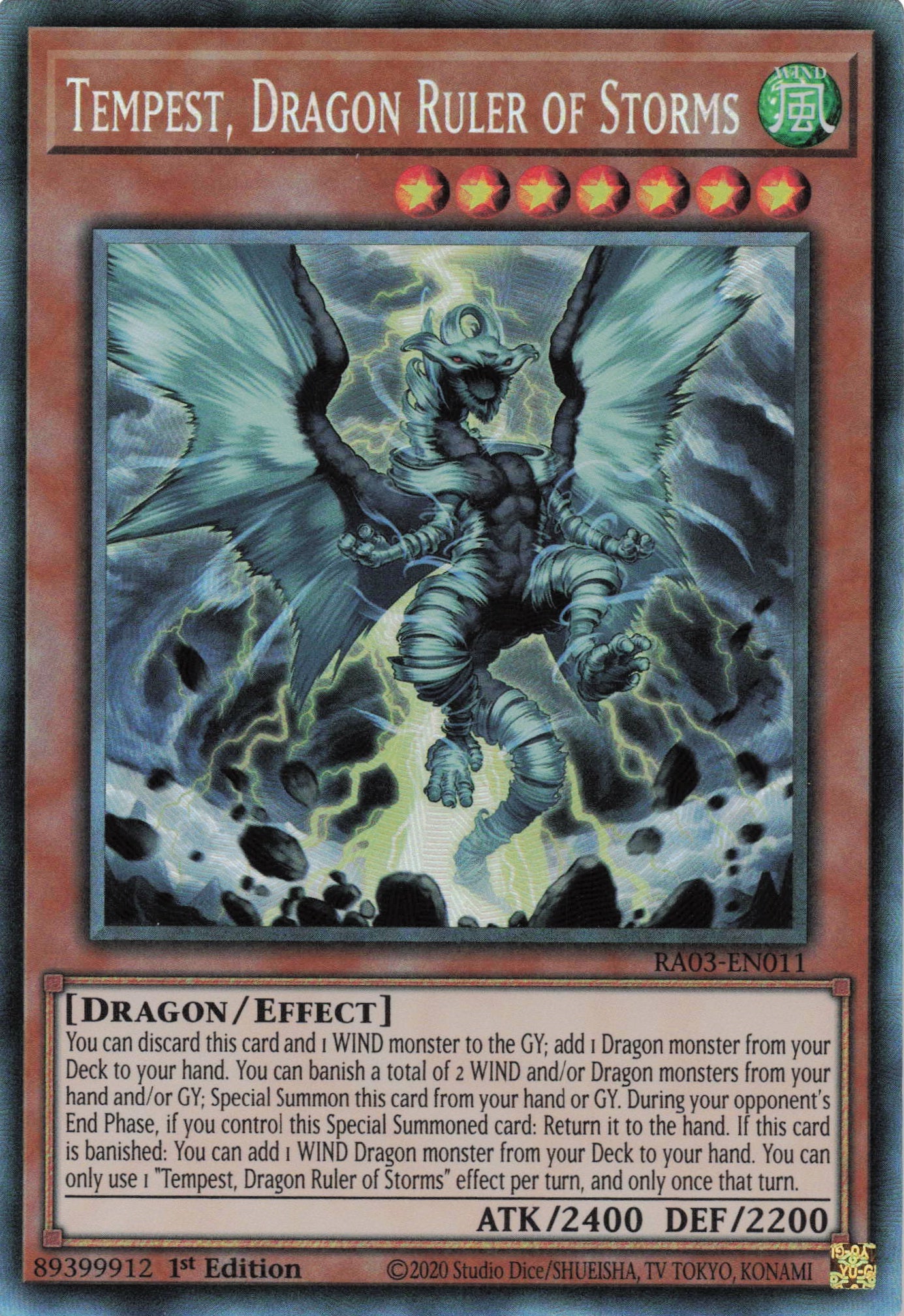 Tempest, Dragon Ruler of Storms RA03-EN011 - Collector's Rare -