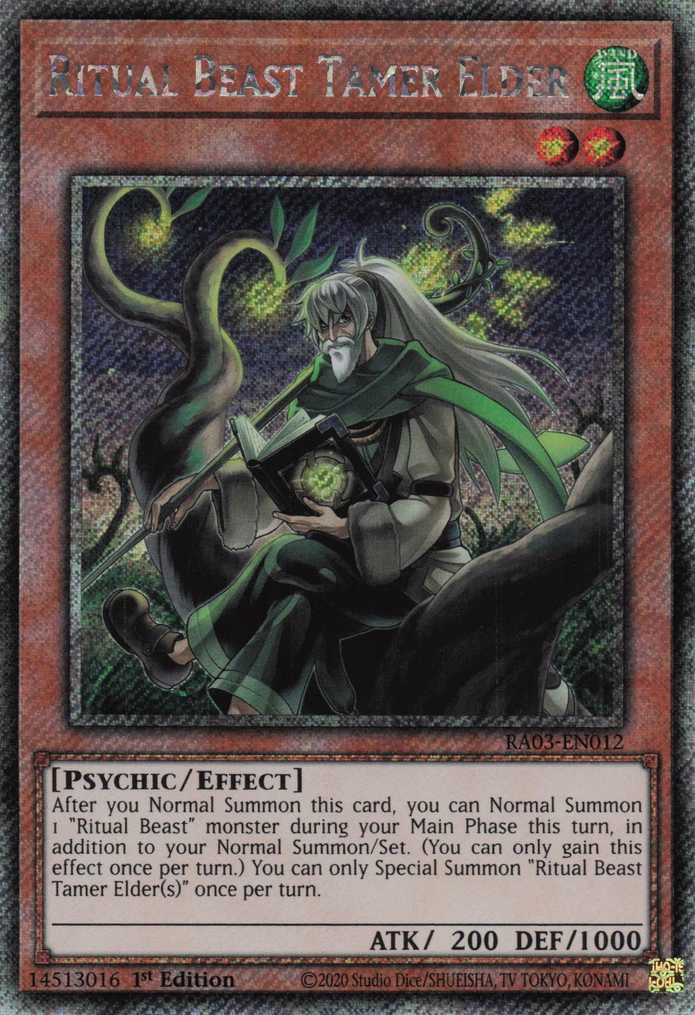 Ritual Beast Tamer Elder RA03-EN012 - Quarter Century Secret Rare -