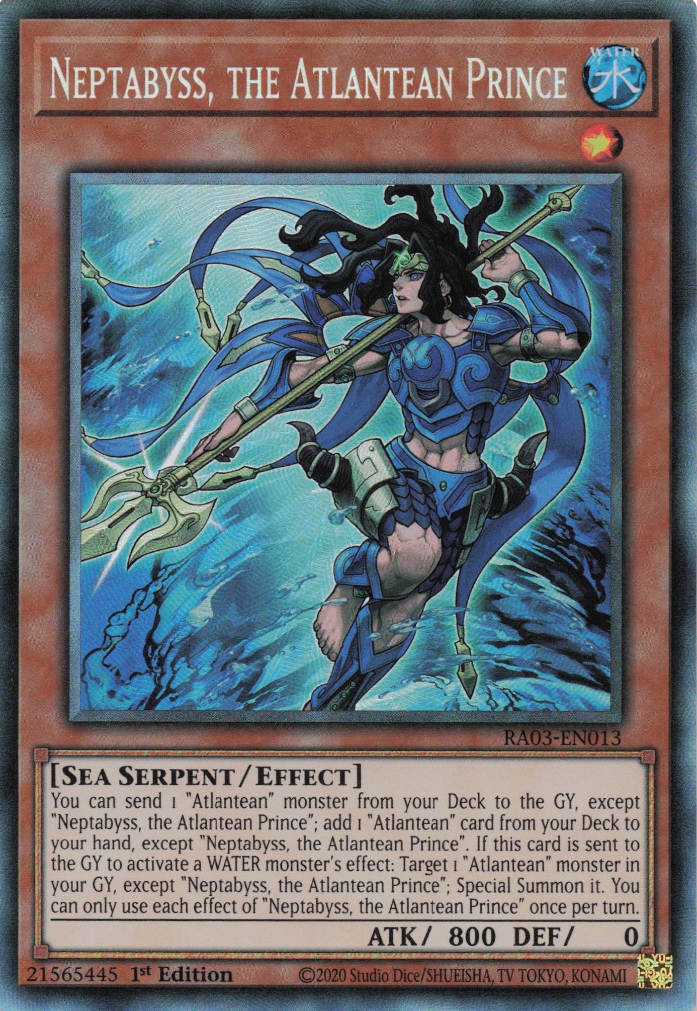Neptabyss, the Atlantean Prince RA03-EN013 - Collector's Rare -