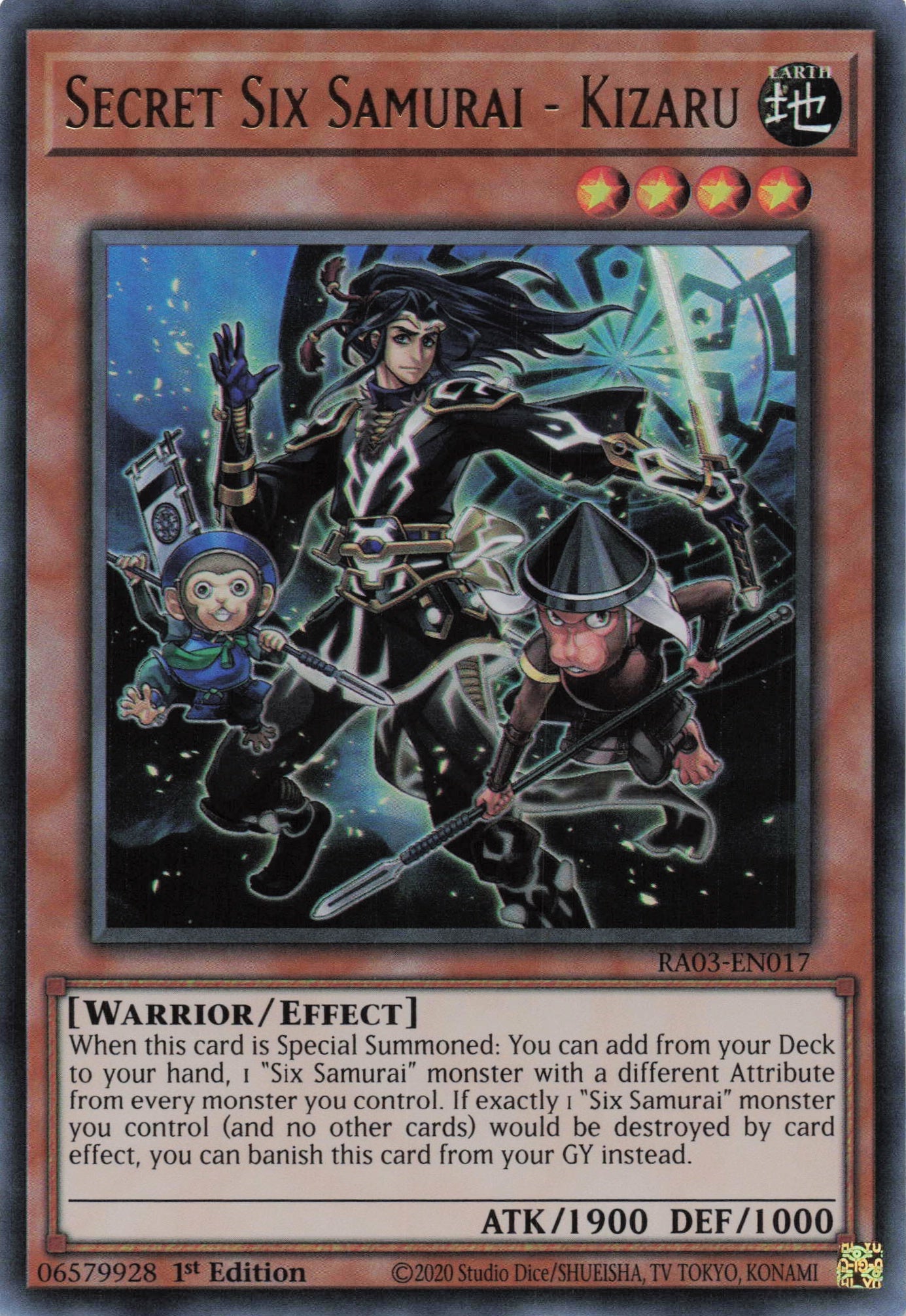 Secret Six Samurai - Kizaru RA03-EN017 - Ultra Rare -