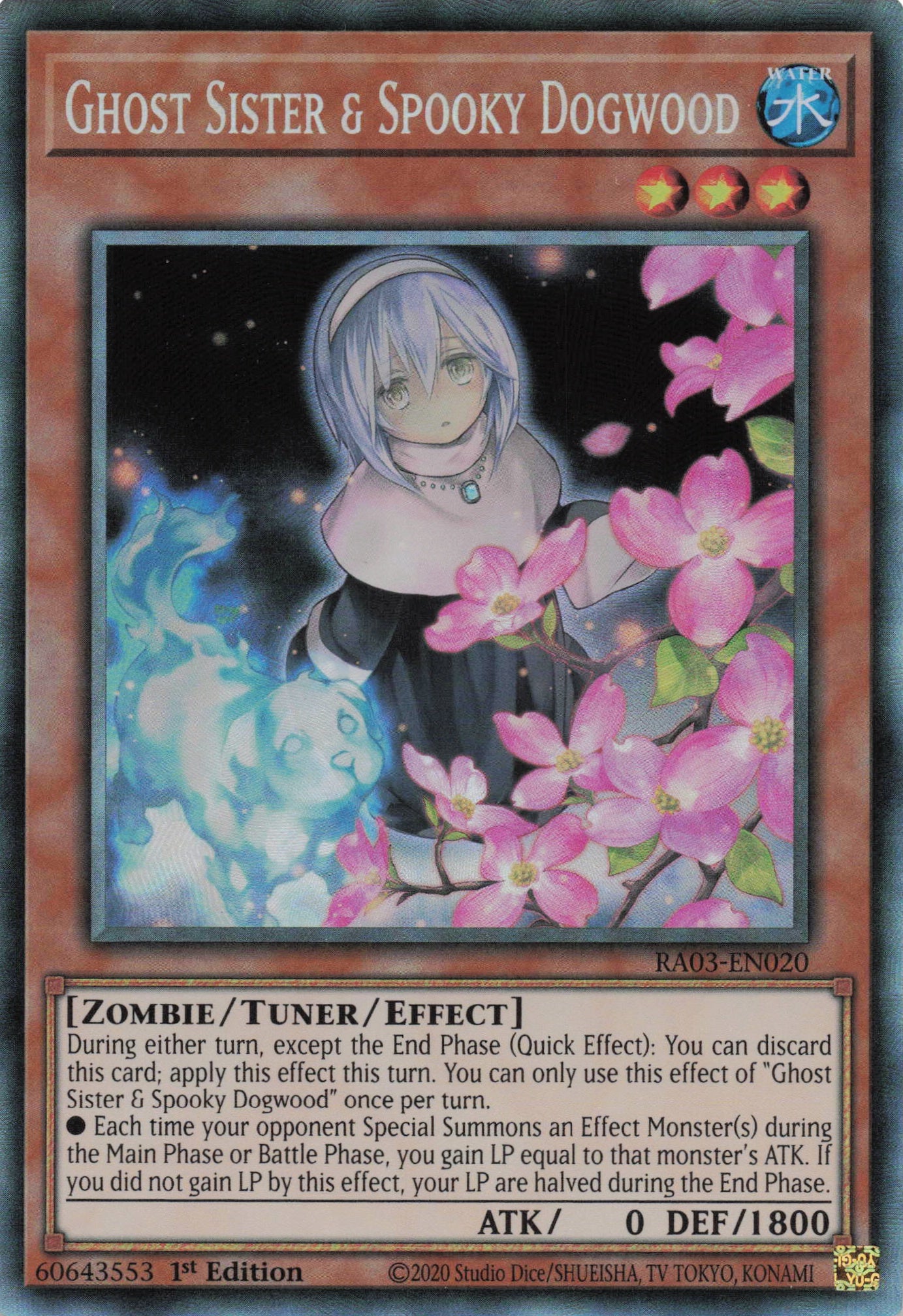 Ghost Sister & Spooky Dogwood RA03-EN020 - Collector's Rare -