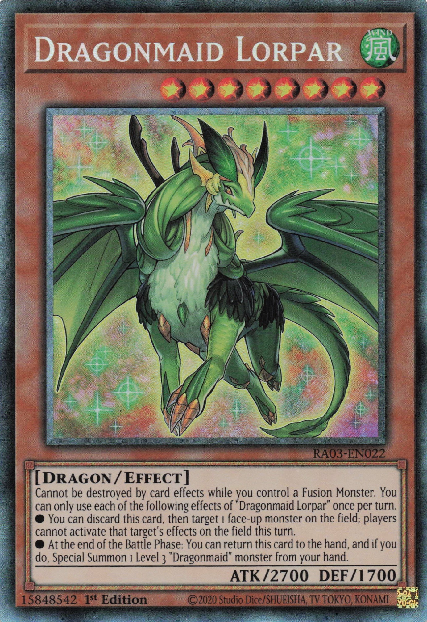Dragonmaid Lorpar RA03-EN022 - Collector's Rare -