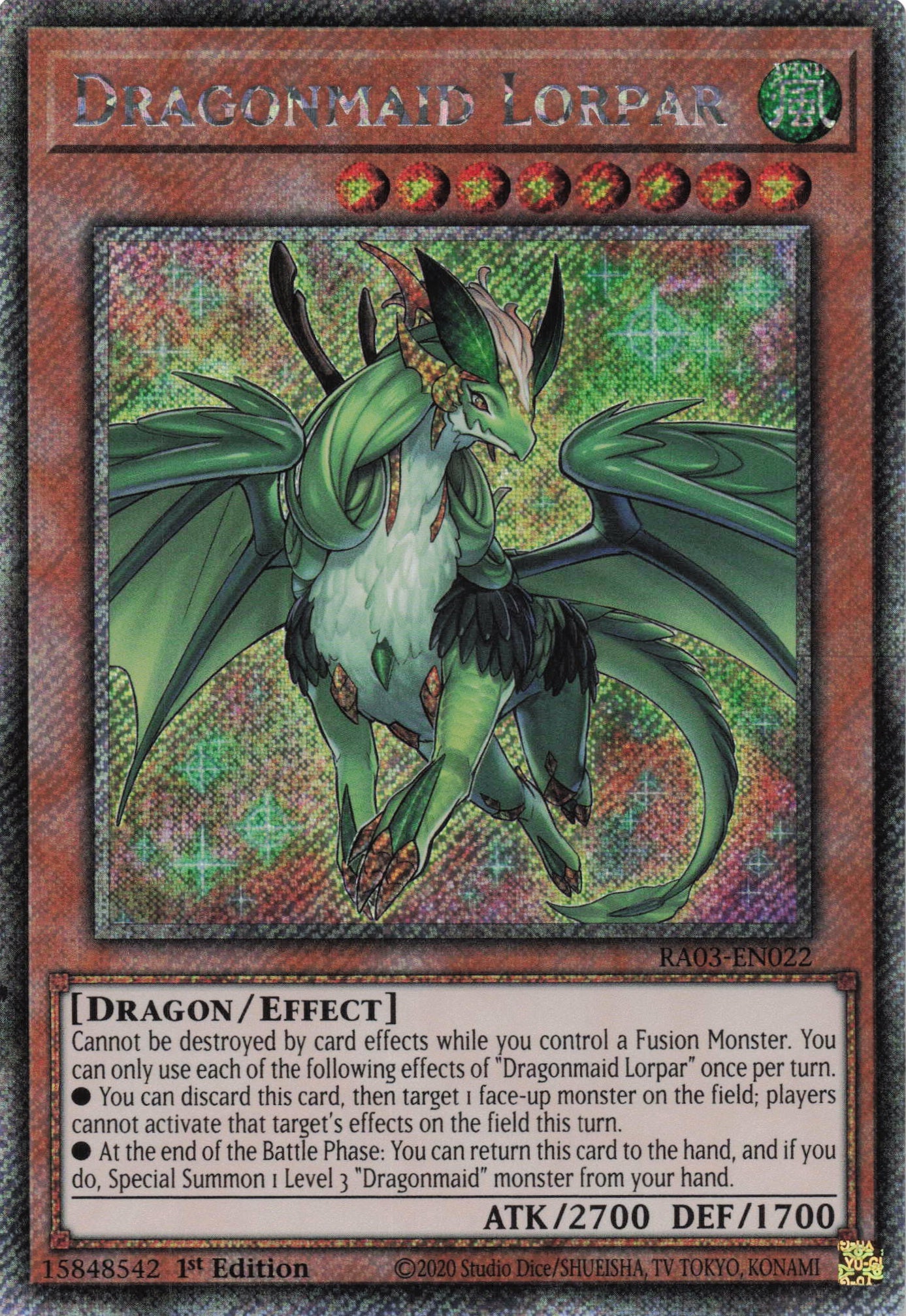 Dragonmaid Lorpar RA03-EN022 - Quarter Century Secret Rare -