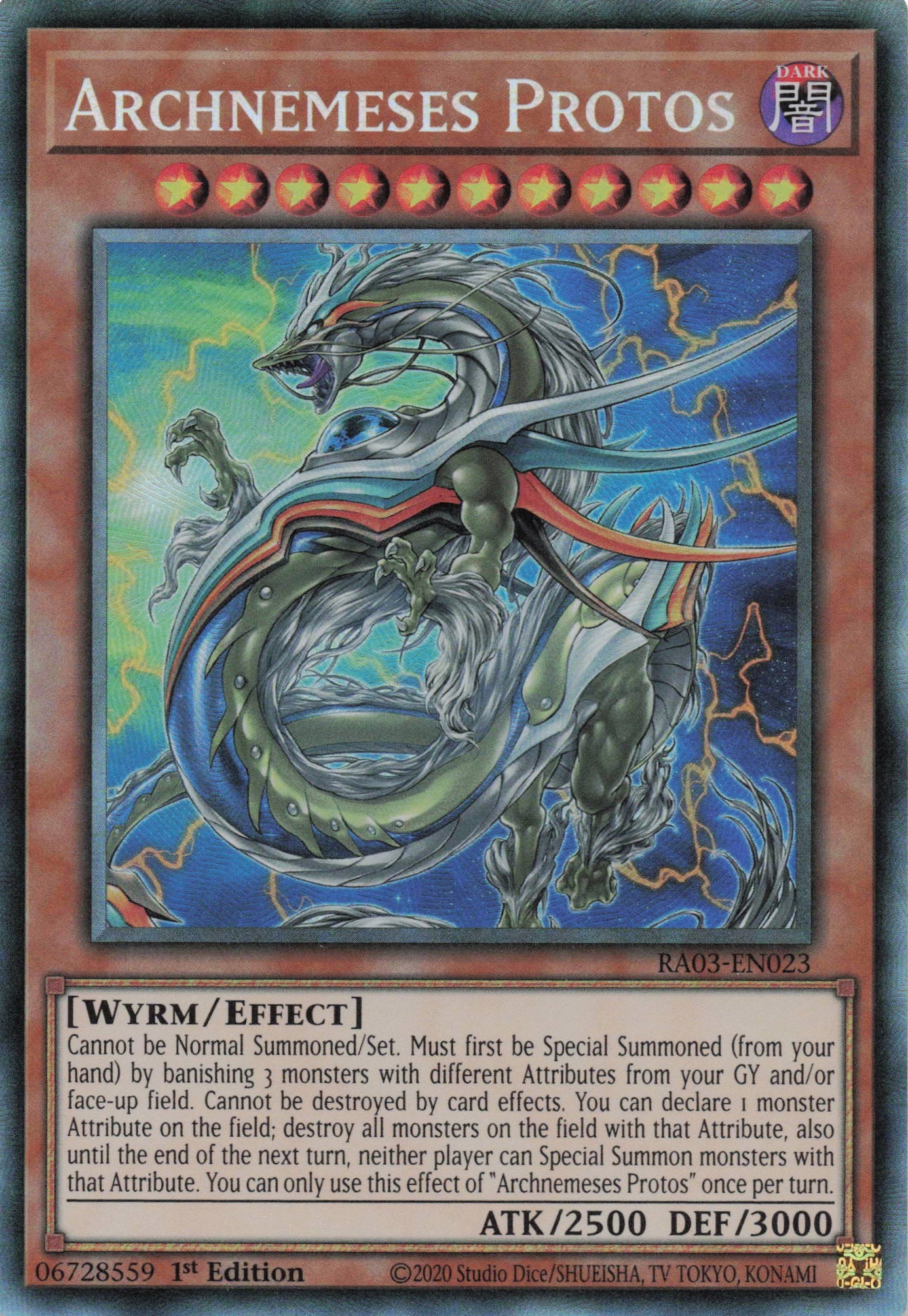 Archnemeses Protos RA03-EN023 - - Collector's Rare - -