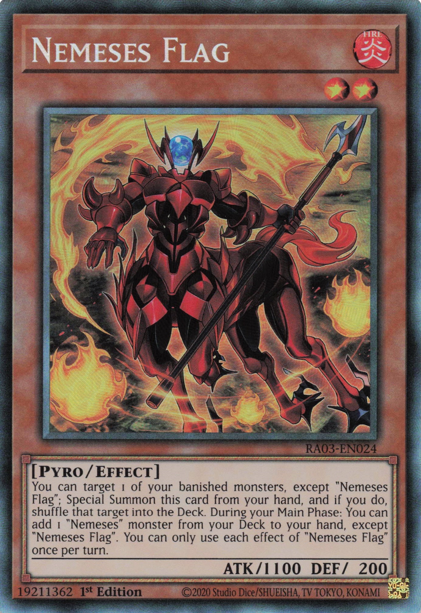 Nemeses Flag RA03-EN024 - Collector's Rare -