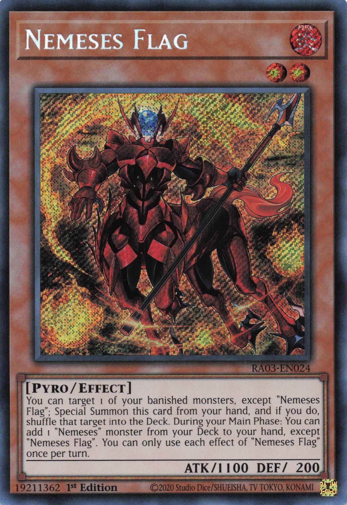Nemeses Flag RA03-EN024 - Secret Rare -