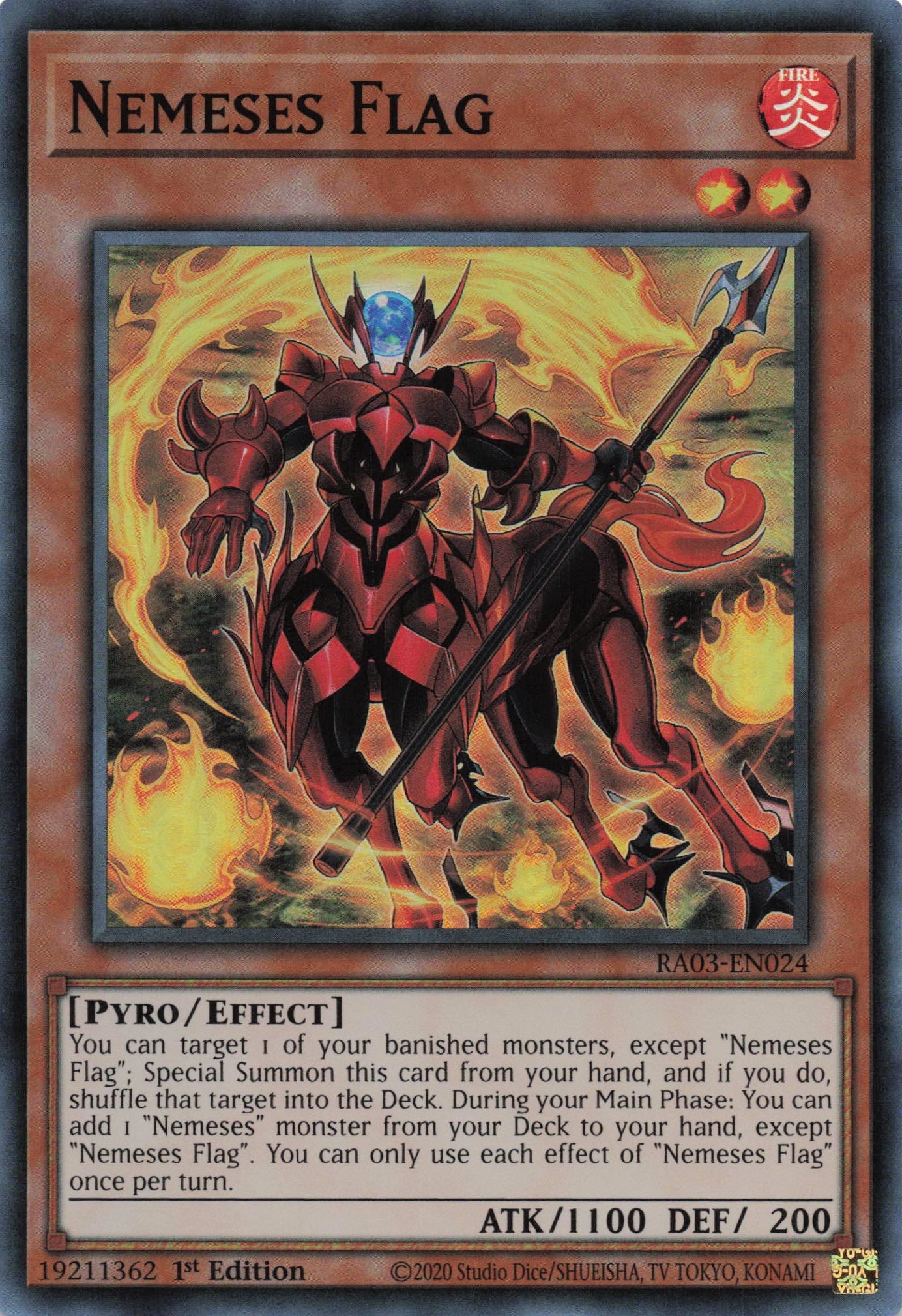 Nemeses Flag RA03-EN024 - Super Rare -