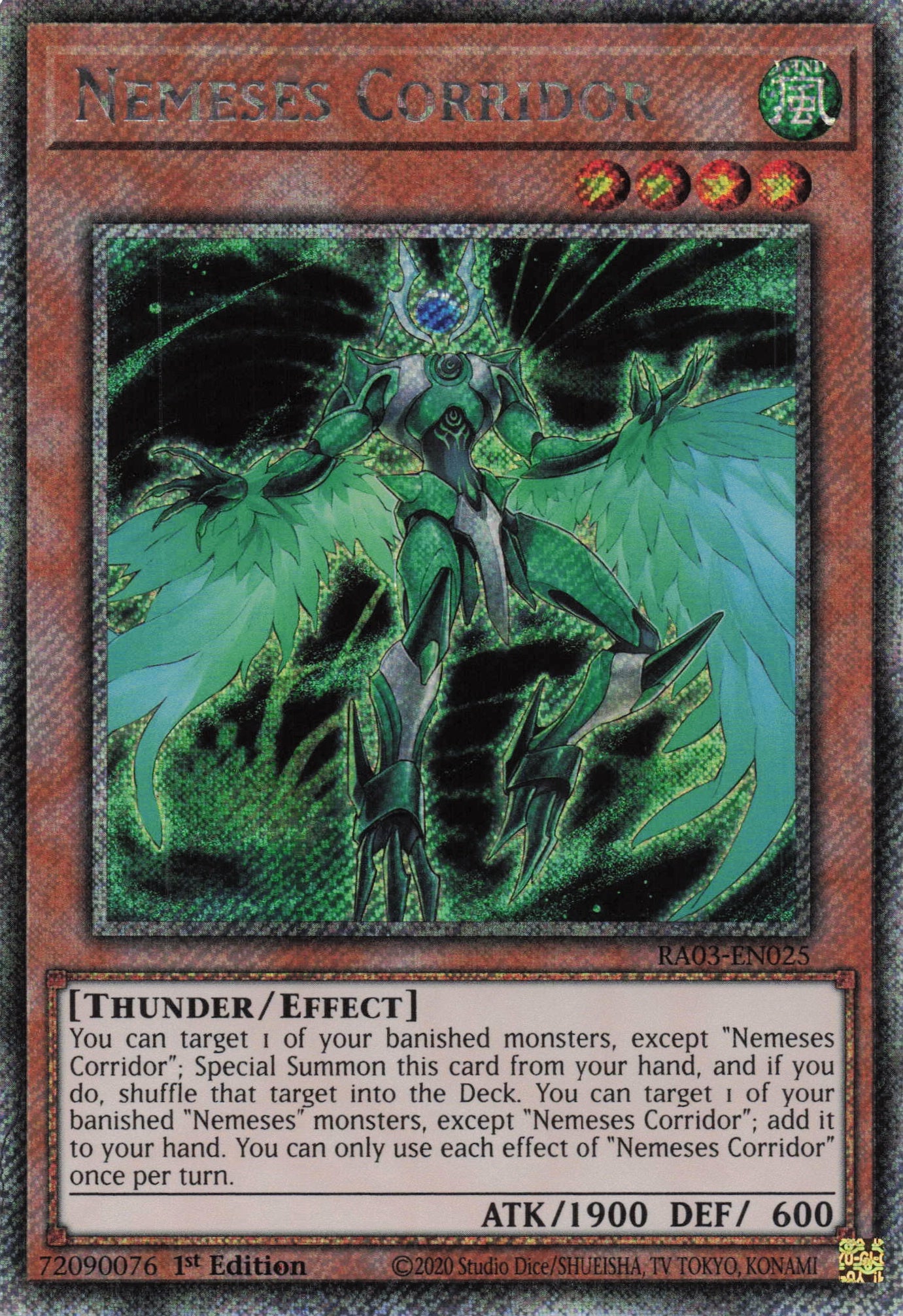 Nemeses Corridor RA03-EN025 - Quarter Century Secret Rare -