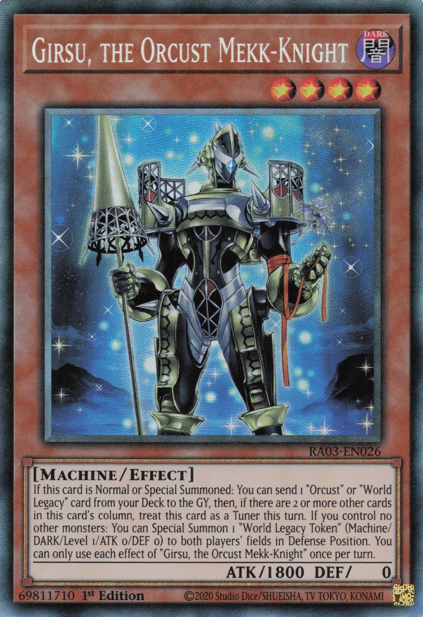 Girsu, the Orcust Mekk-Knight RA03-EN026 - Collector's Rare -