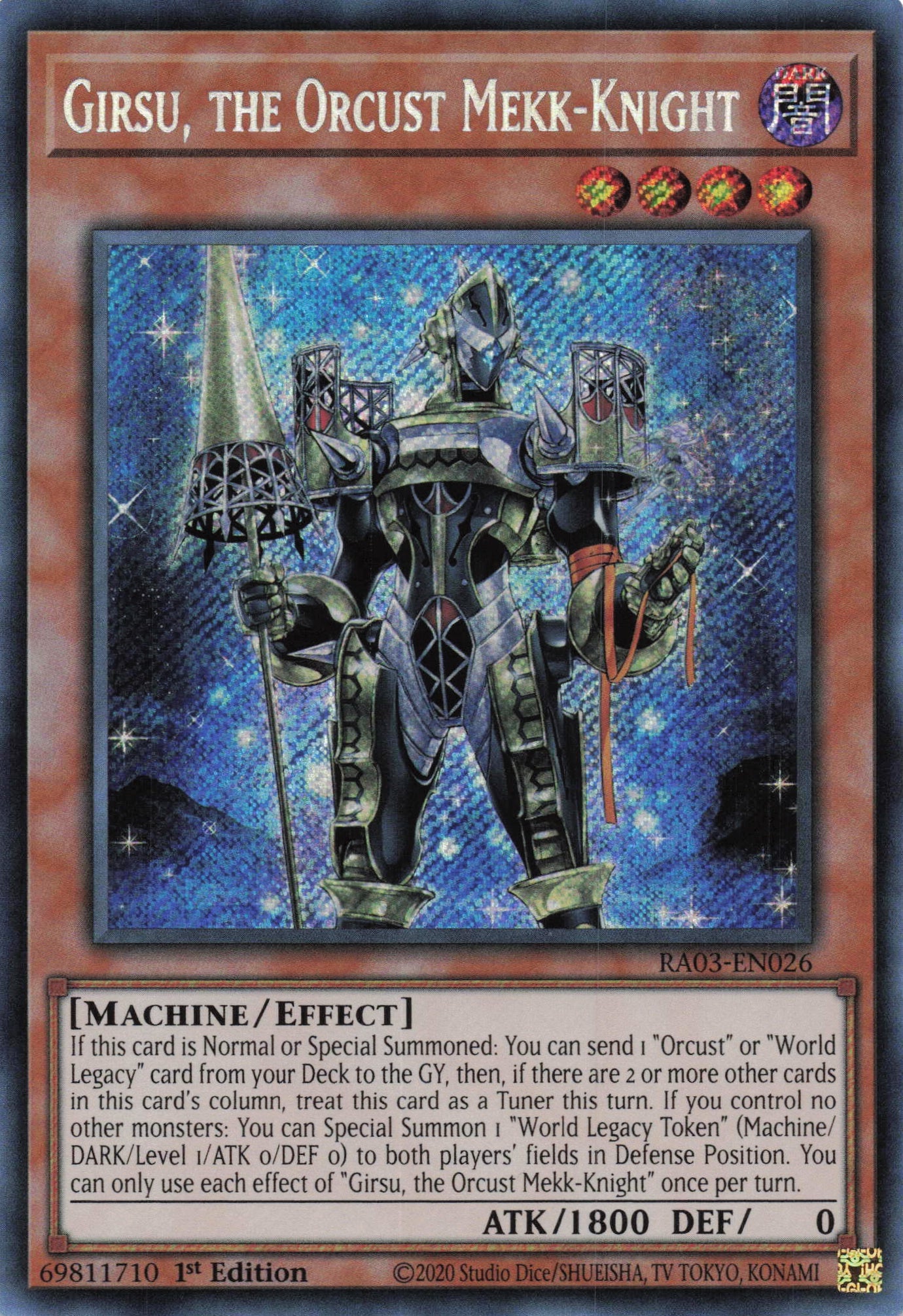 Girsu, the Orcust Mekk-Knight RA03-EN026 - Secret Rare -