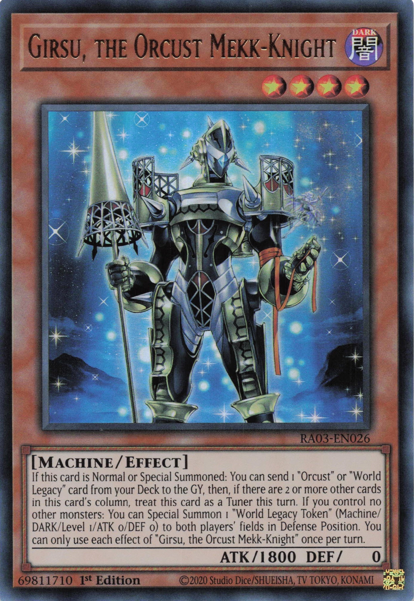 Girsu, the Orcust Mekk-Knight RA03-EN026 - Ultra Rare -