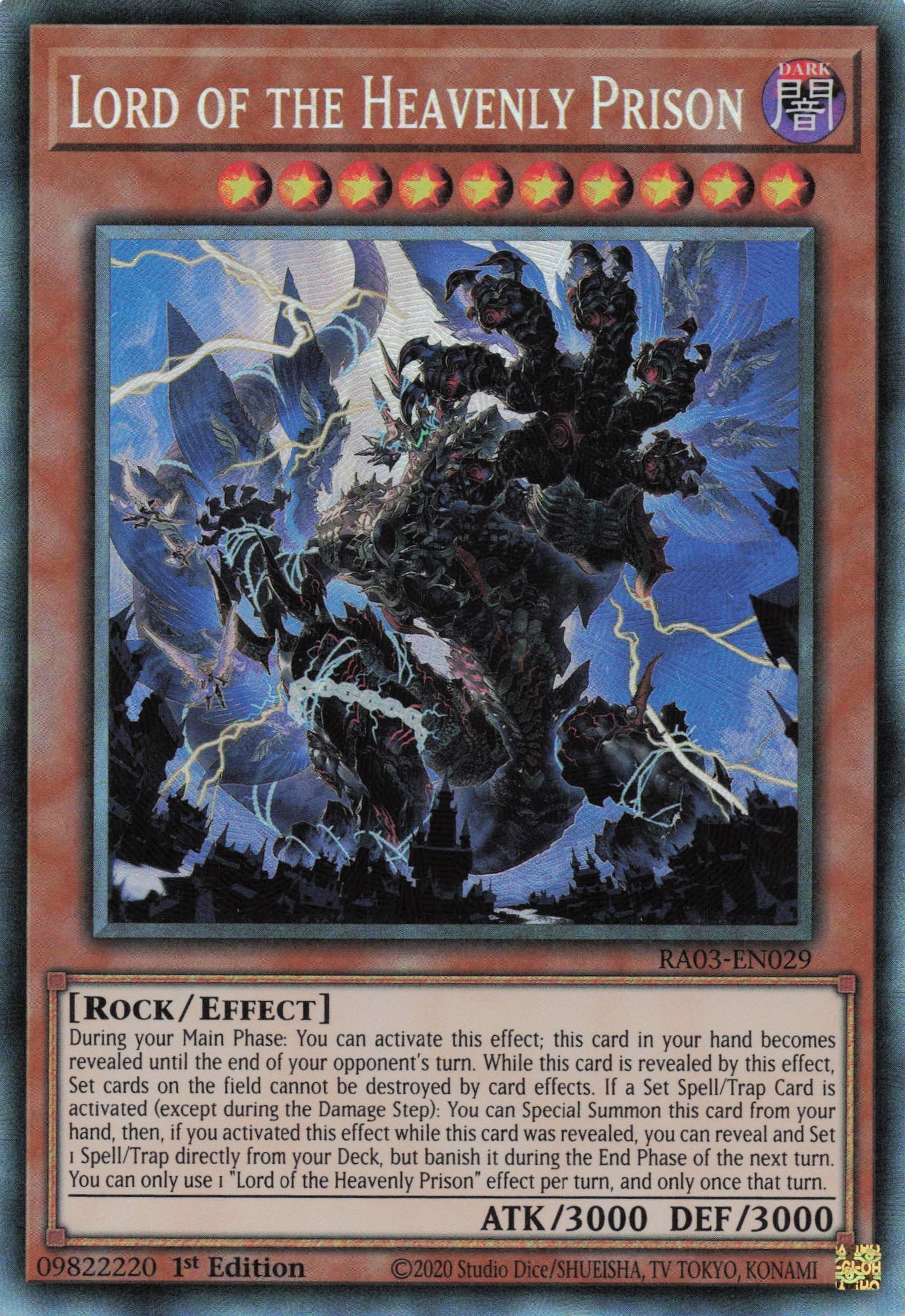 Lord of the Heavenly Prison RA03-EN029 - Collector's Rare -