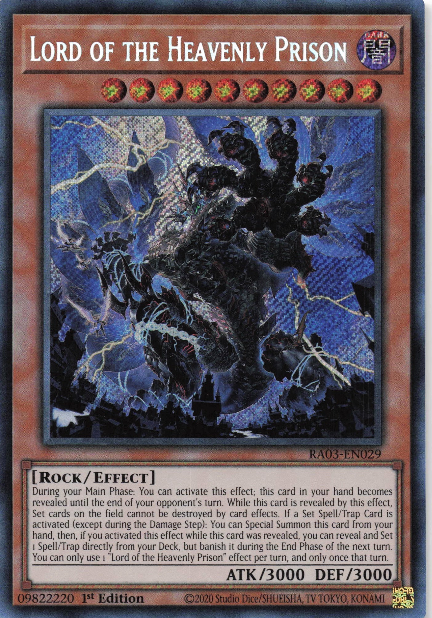 Lord of the Heavenly Prison RA03-EN029 - Secret Rare -