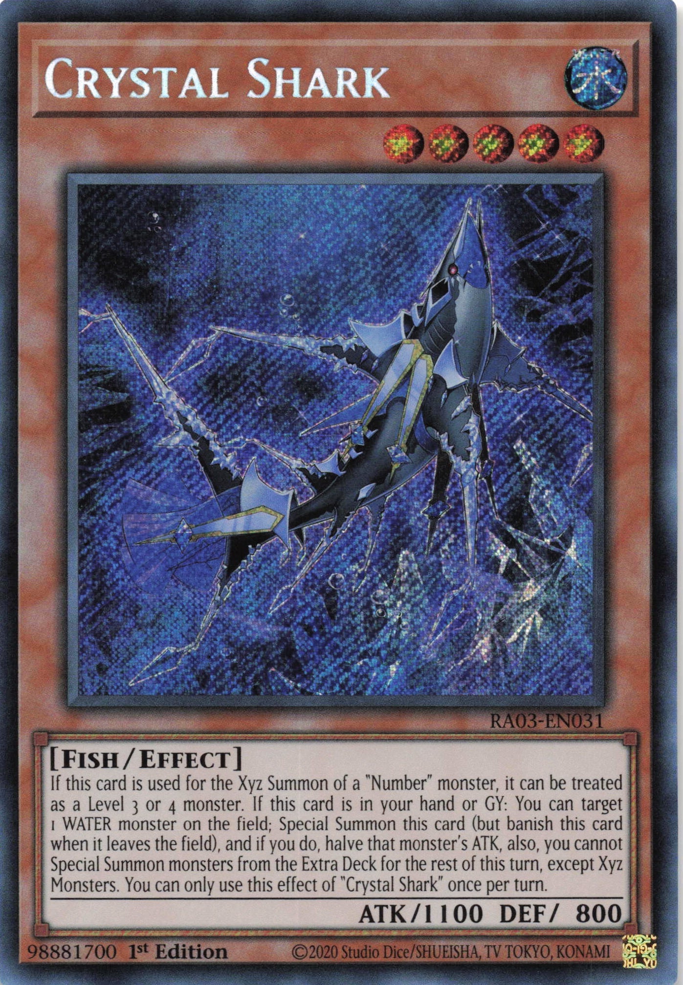 Crystal Shark RA03-EN031 - Secret Rare -