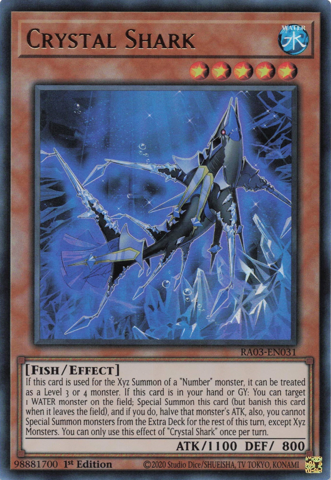 Crystal Shark RA03-EN031 - Ultra Rare -