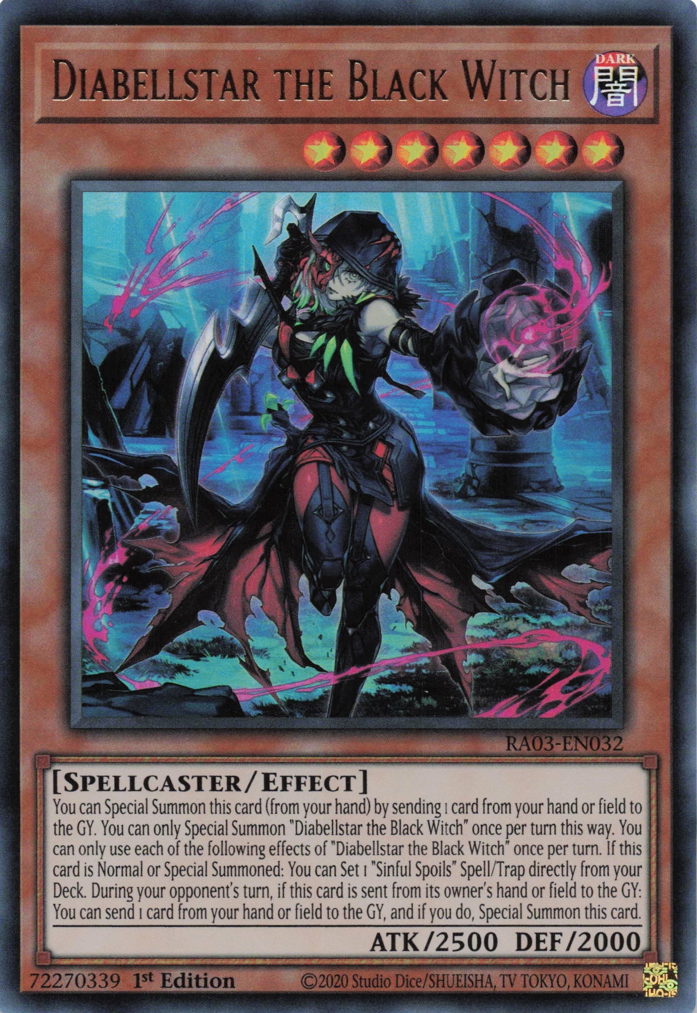 Diabellstar the Black Witch RA03-EN032 - Ultra Rare - Diabellstar the Black Witch RA03-EN032 - Ultra Rare -