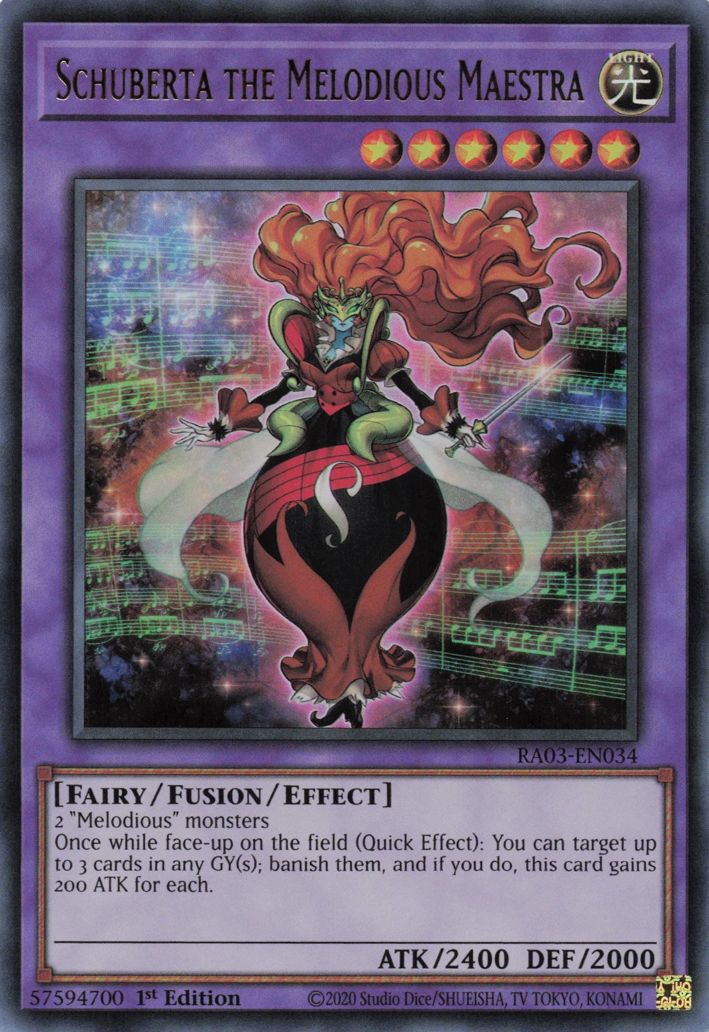 Schuberta the Melodious Maestra RA03-EN034 - Ultra Rare -