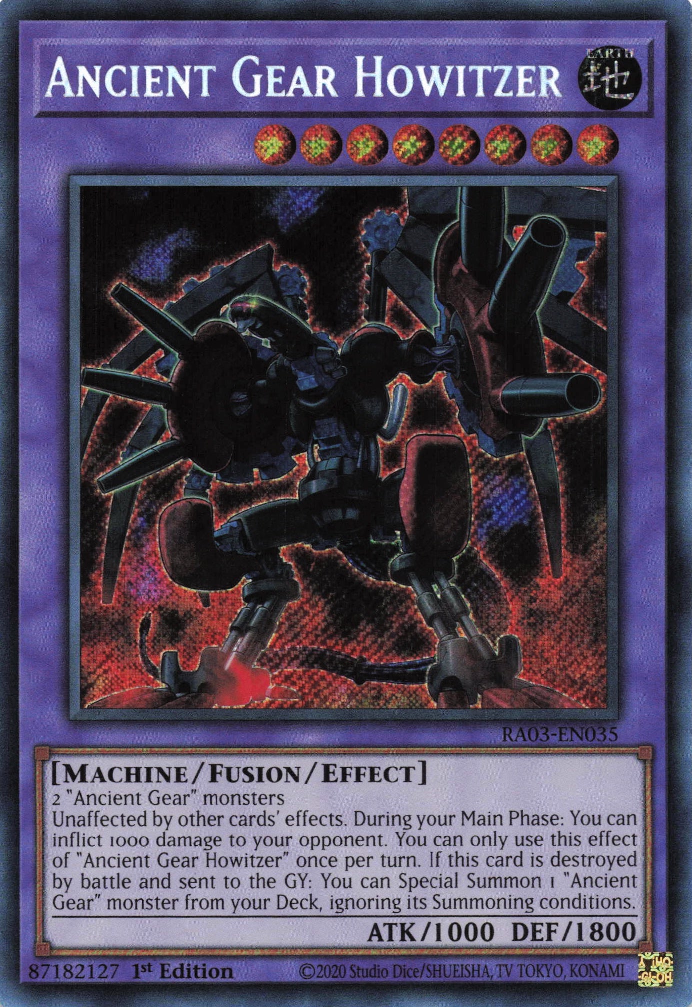 Ancient Gear Howitzer RA03-EN035 - - Secret Rare - -