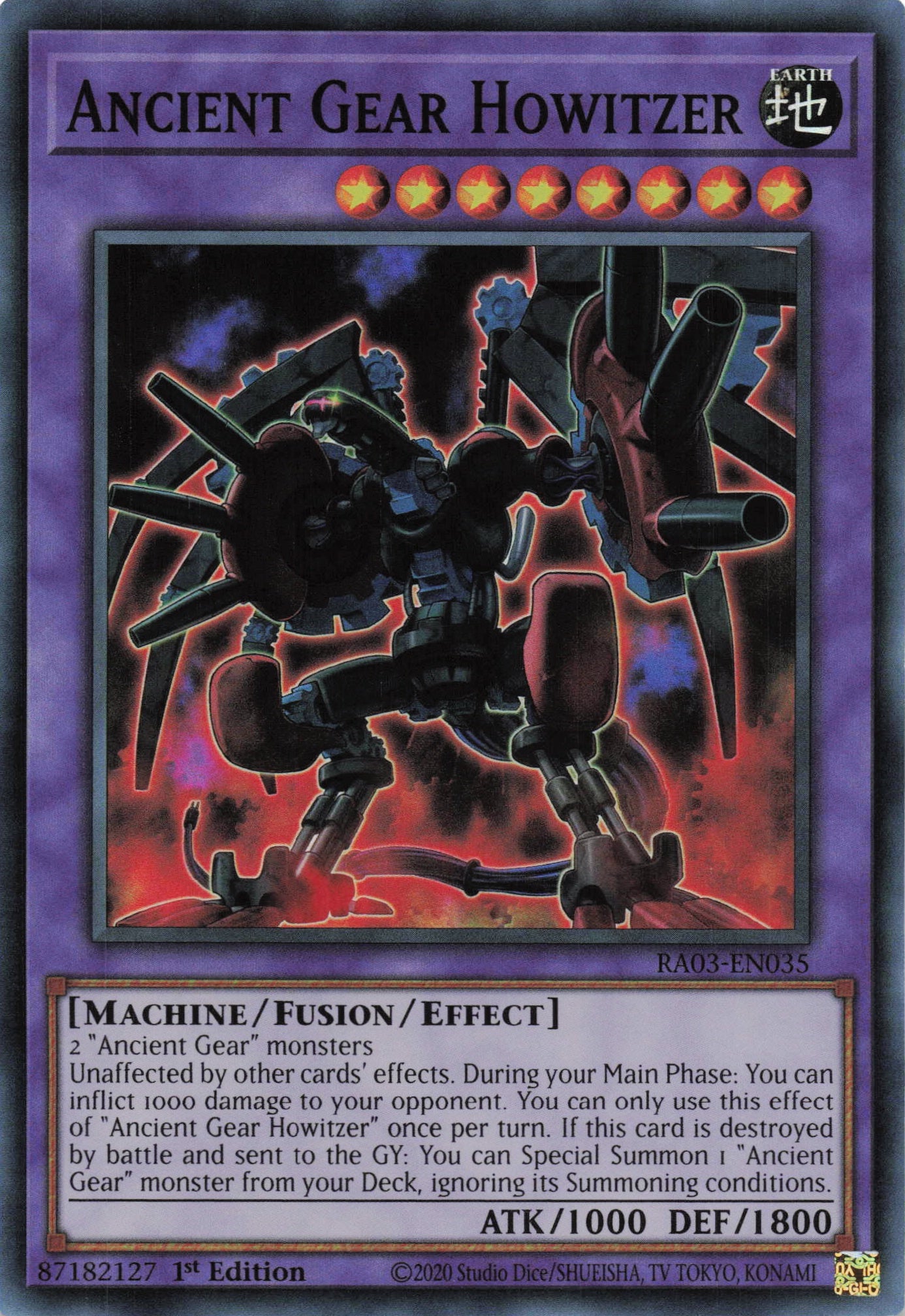 Ancient Gear Howitzer RA03-EN035 - - Super Rare - -