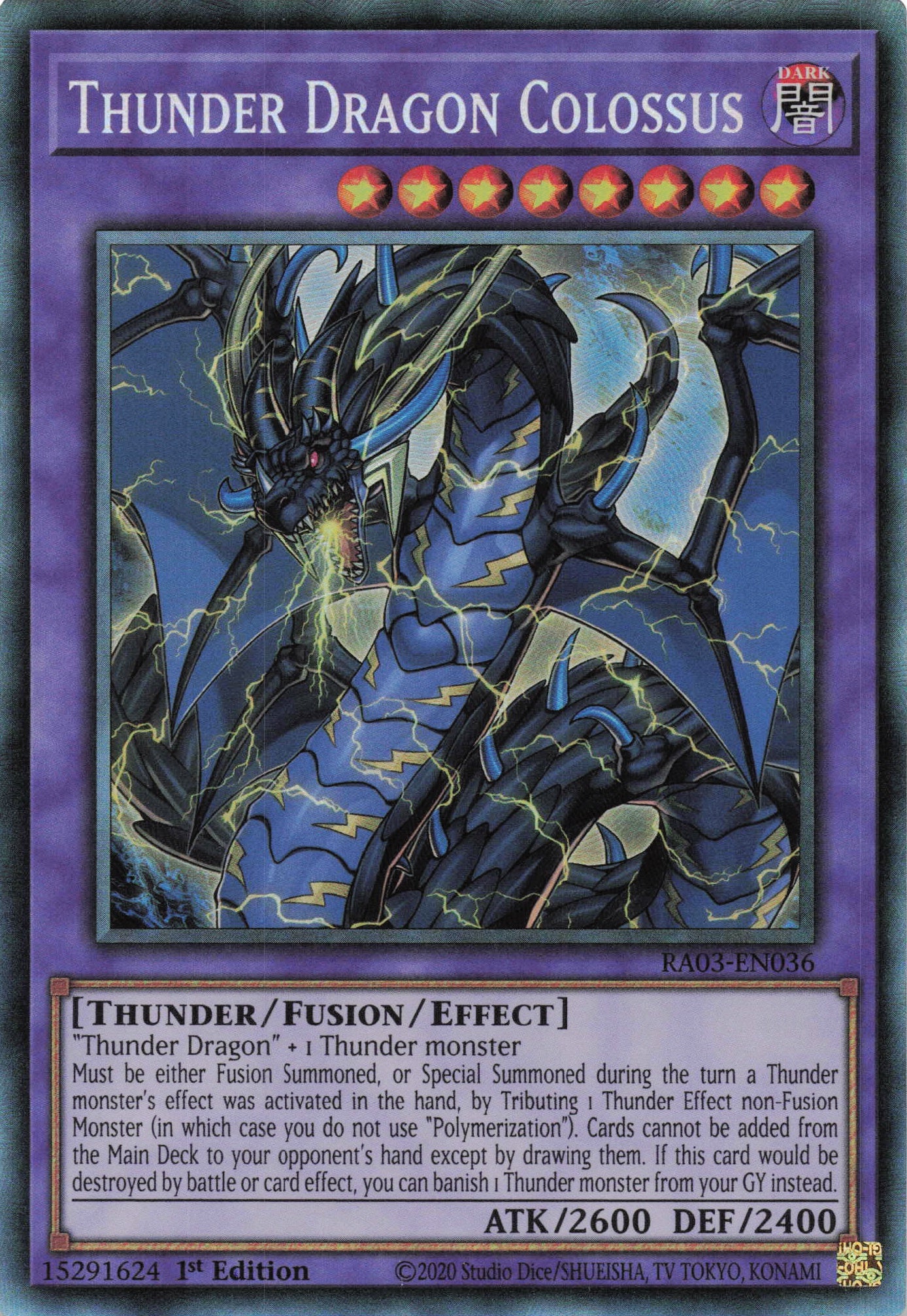 Thunder Dragon Colossus RA03-EN036 - Collector's Rare -