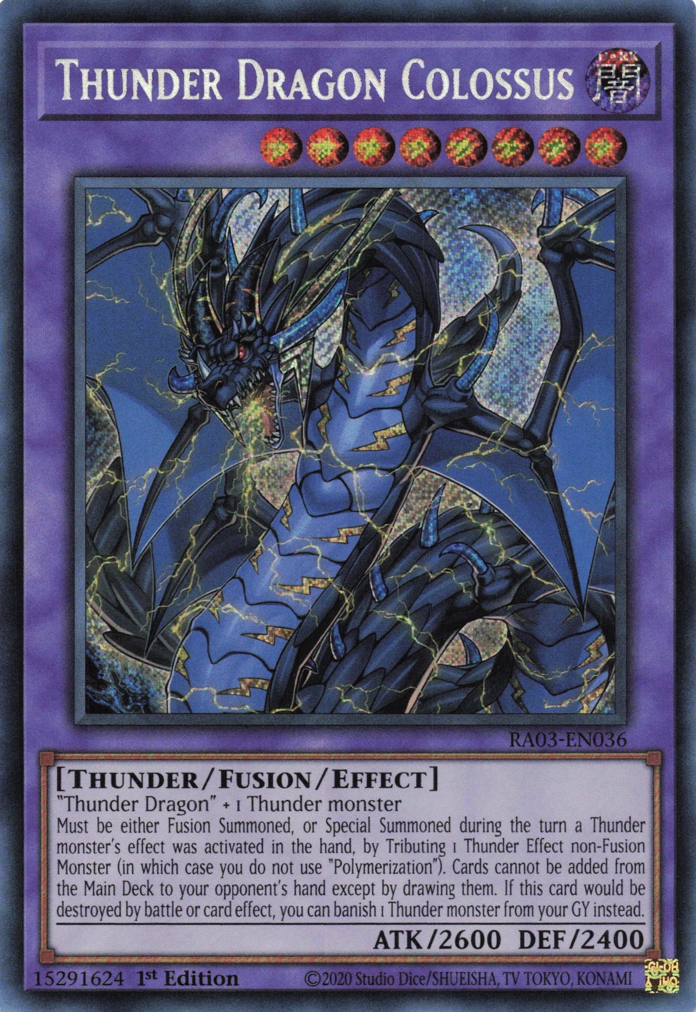 Thunder Dragon Colossus RA03-EN036 - Secret Rare -