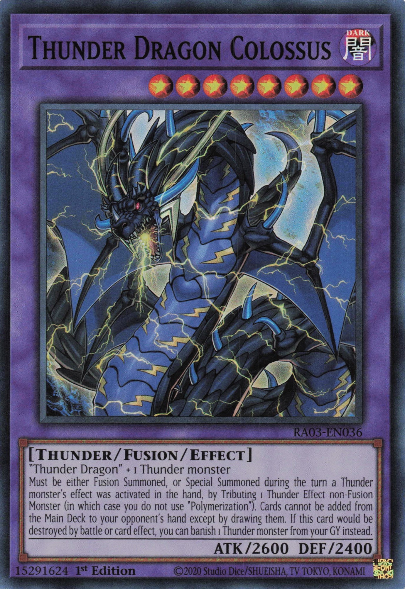 Thunder Dragon Colossus RA03-EN036 - Super Rare -