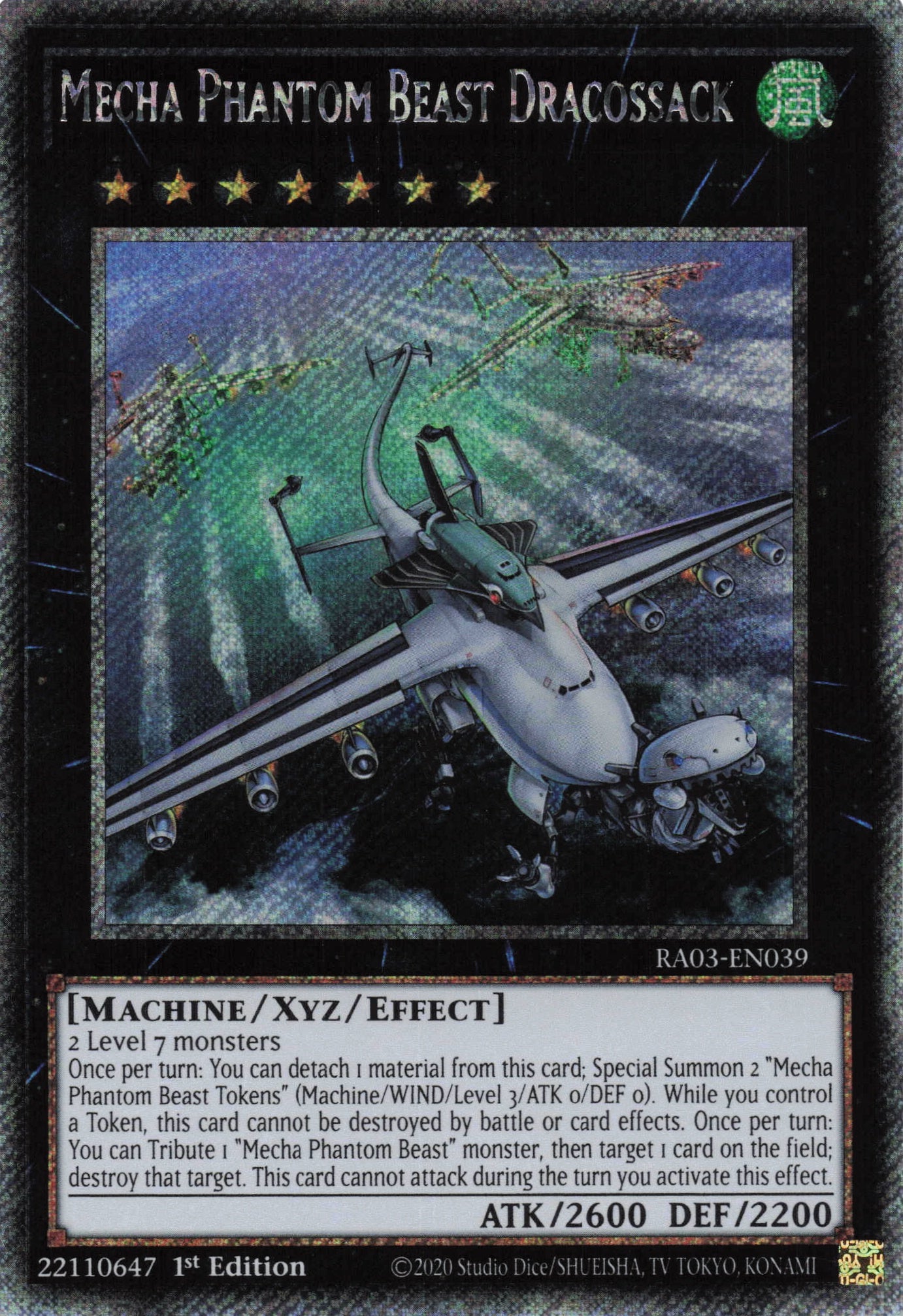 Mecha Phantom Beast Dracossack RA03-EN039 - Quarter Century Secret Rare -