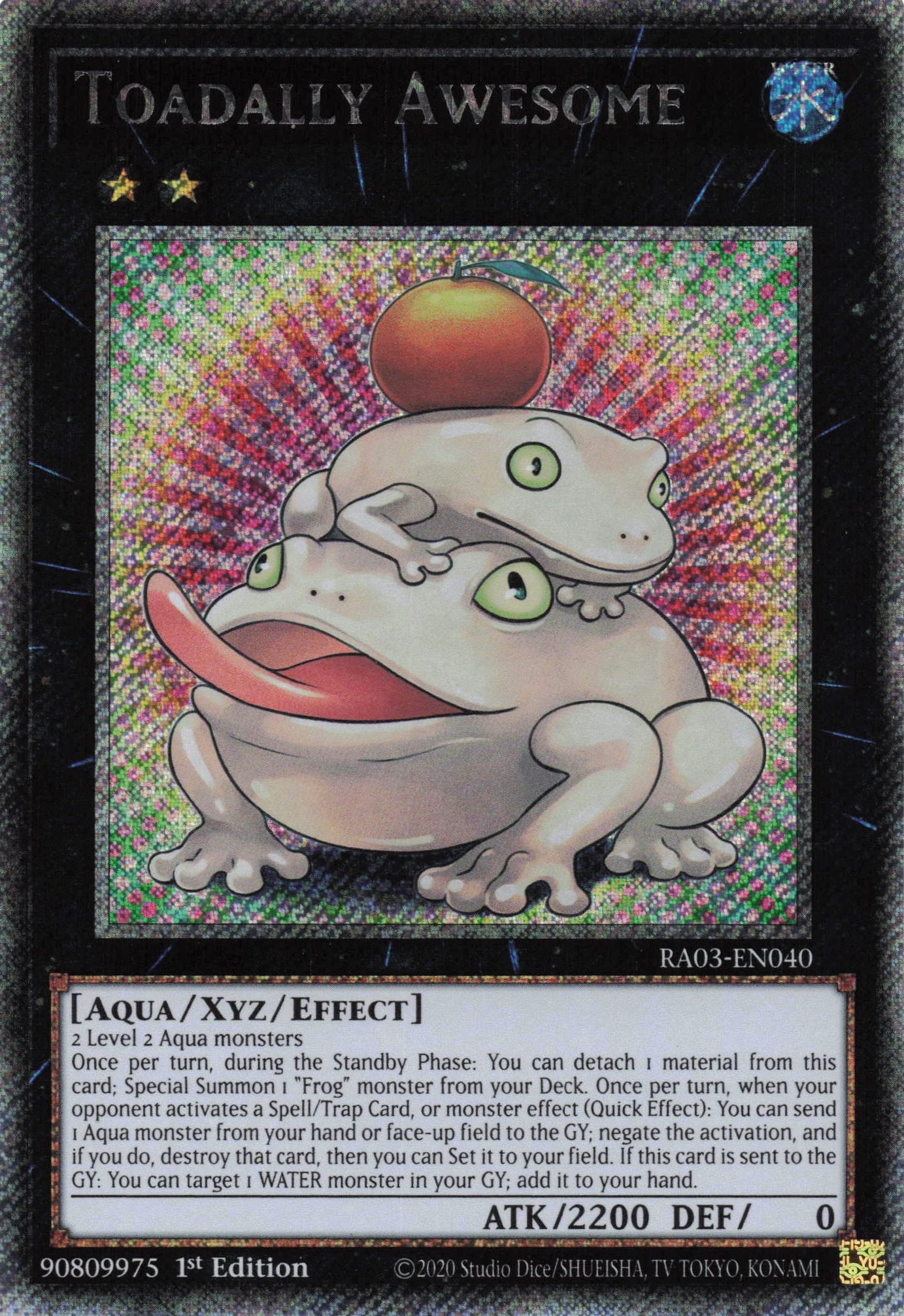 Toadally Awesome RA03-EN040 - Quarter Century Secret Rare -