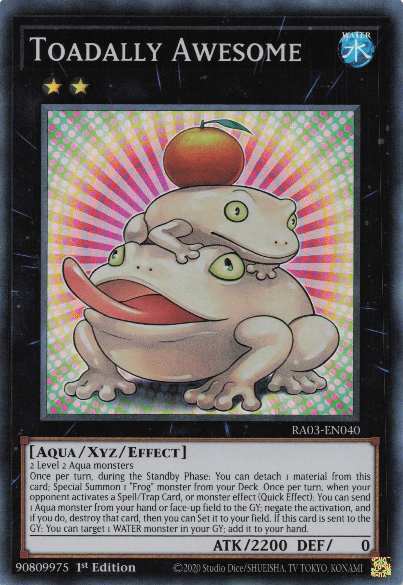 Toadally Awesome RA03-EN040 - Super Rare -