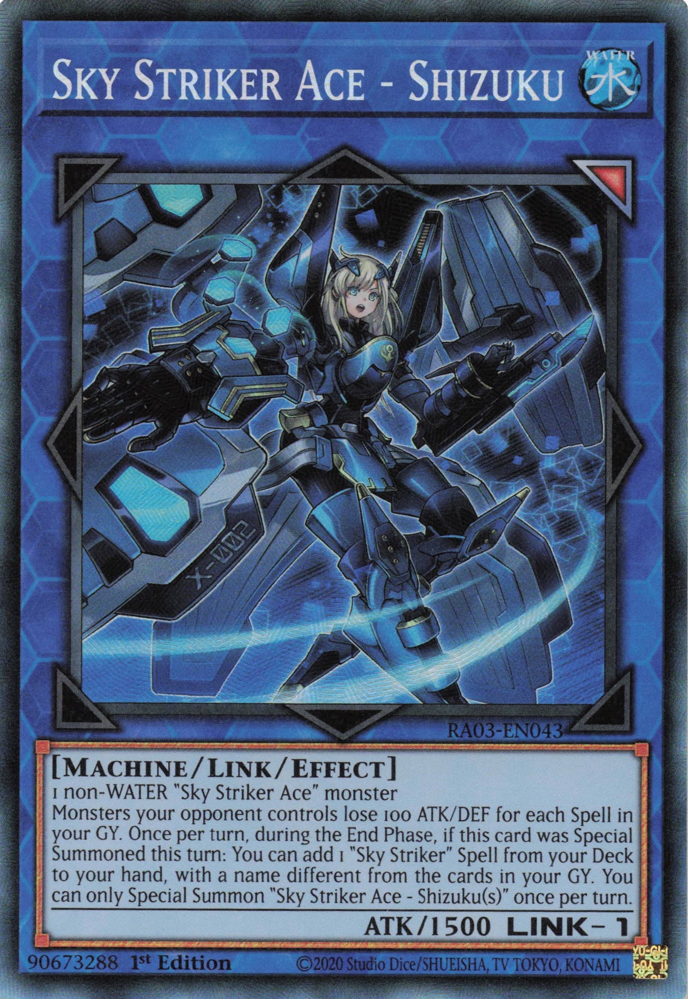 Sky Striker Ace - Shizuku RA03-EN043 - Collector's Rare -