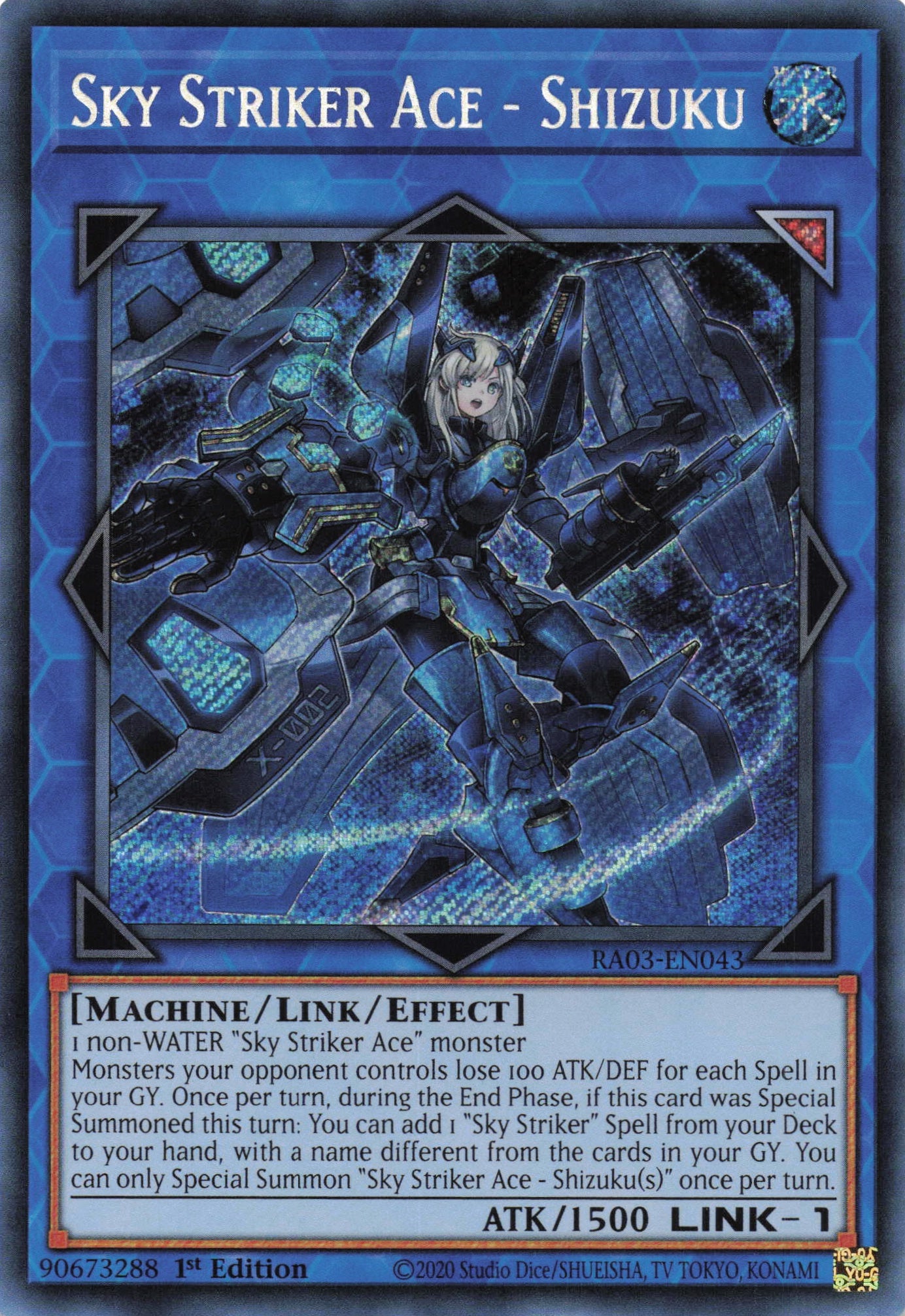Sky Striker Ace - Shizuku RA03-EN043 - Secret Rare -