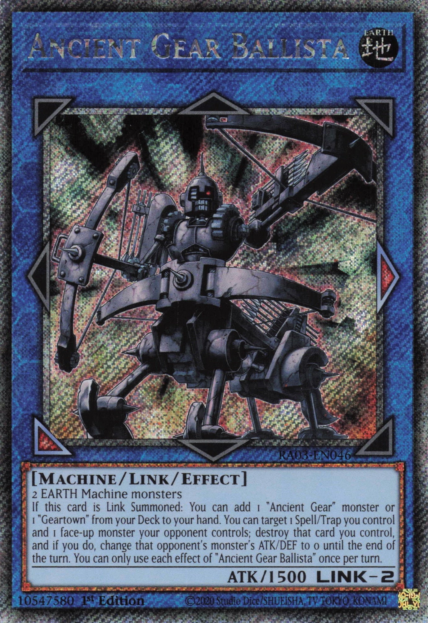 Ancient Gear Ballista RA03-EN046 - - Platinum Secret Rare - -