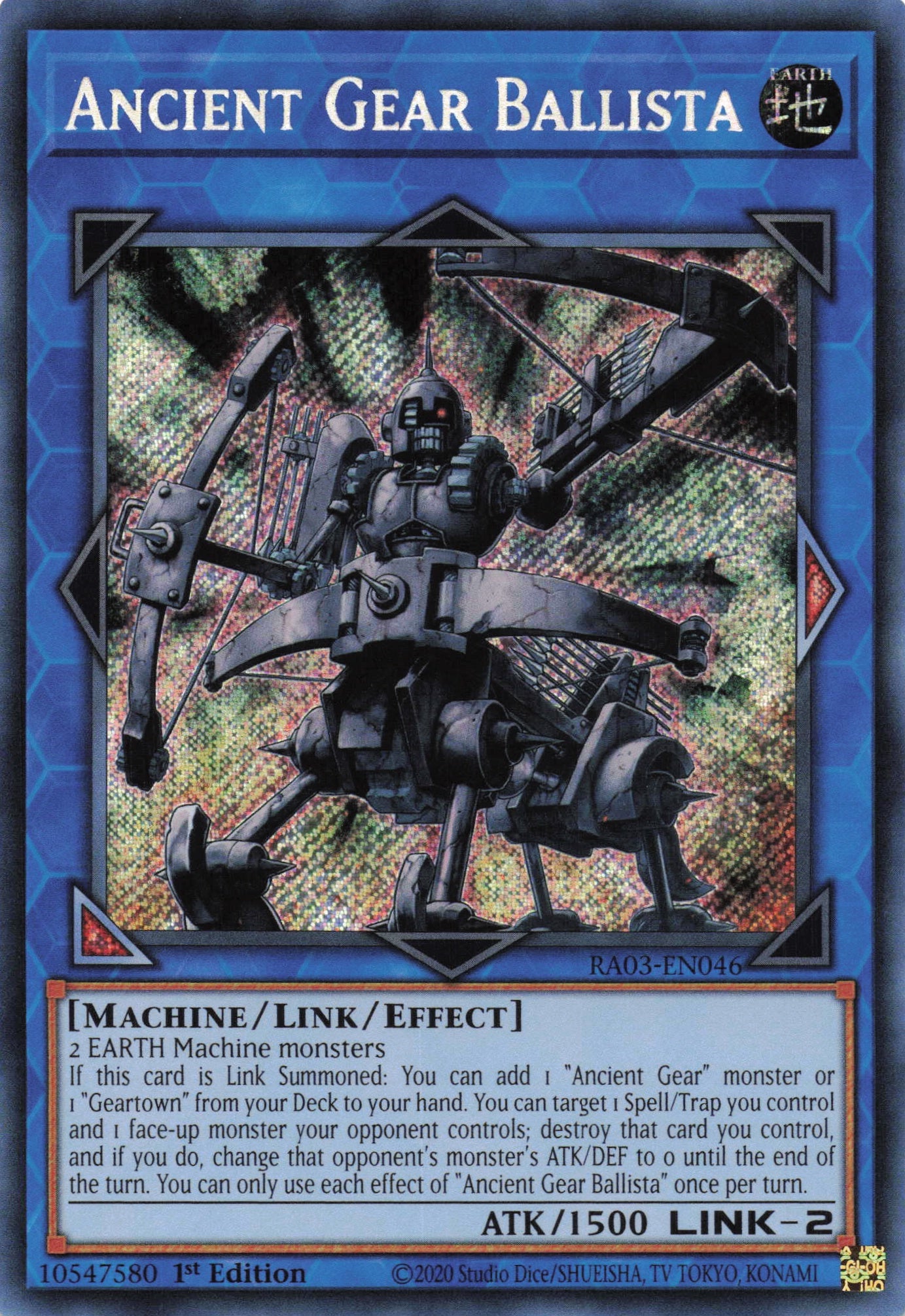Ancient Gear Ballista RA03-EN046 - - Secret Rare - -