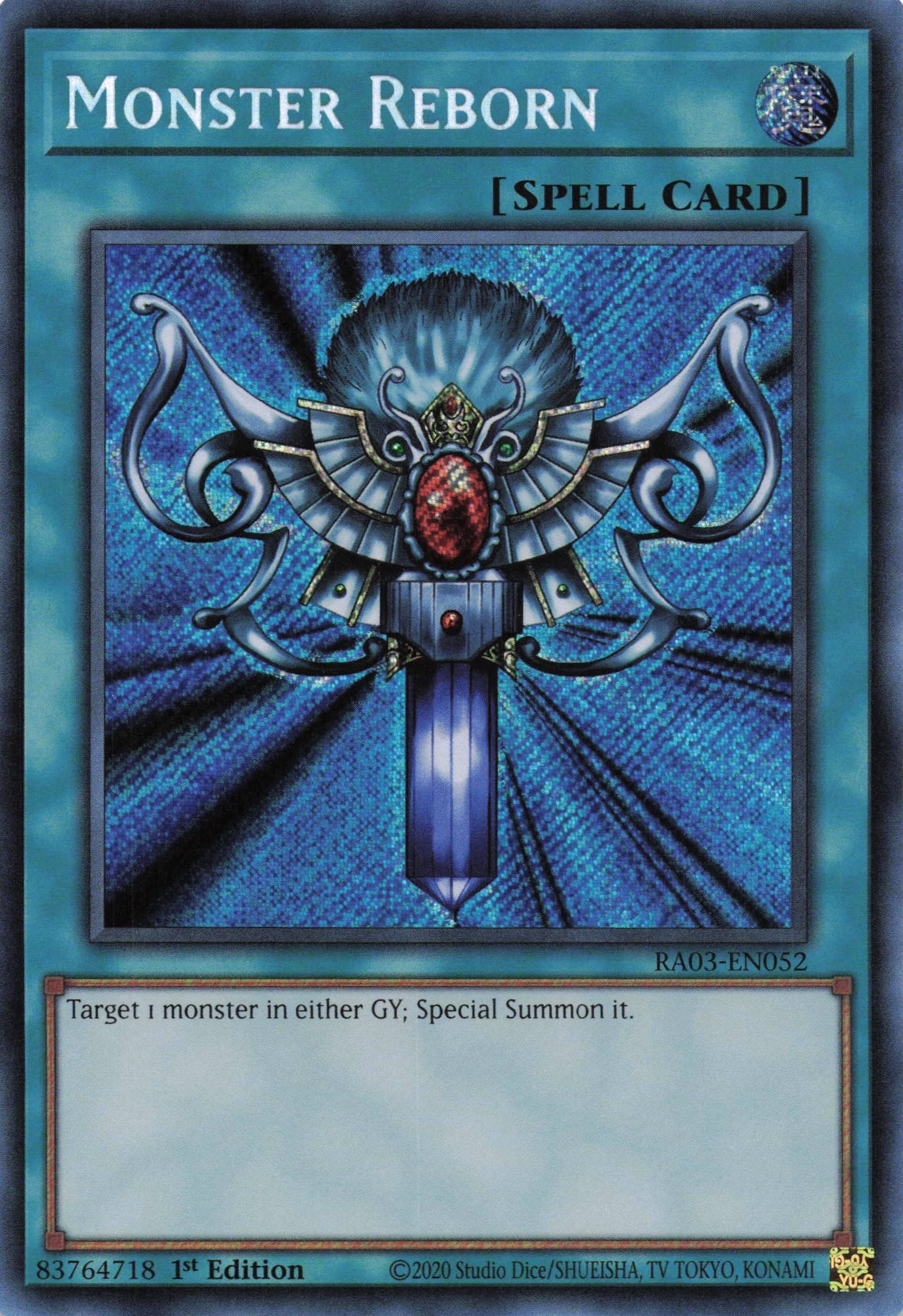 Monster Reborn RA03-EN052 - Secret Rare -