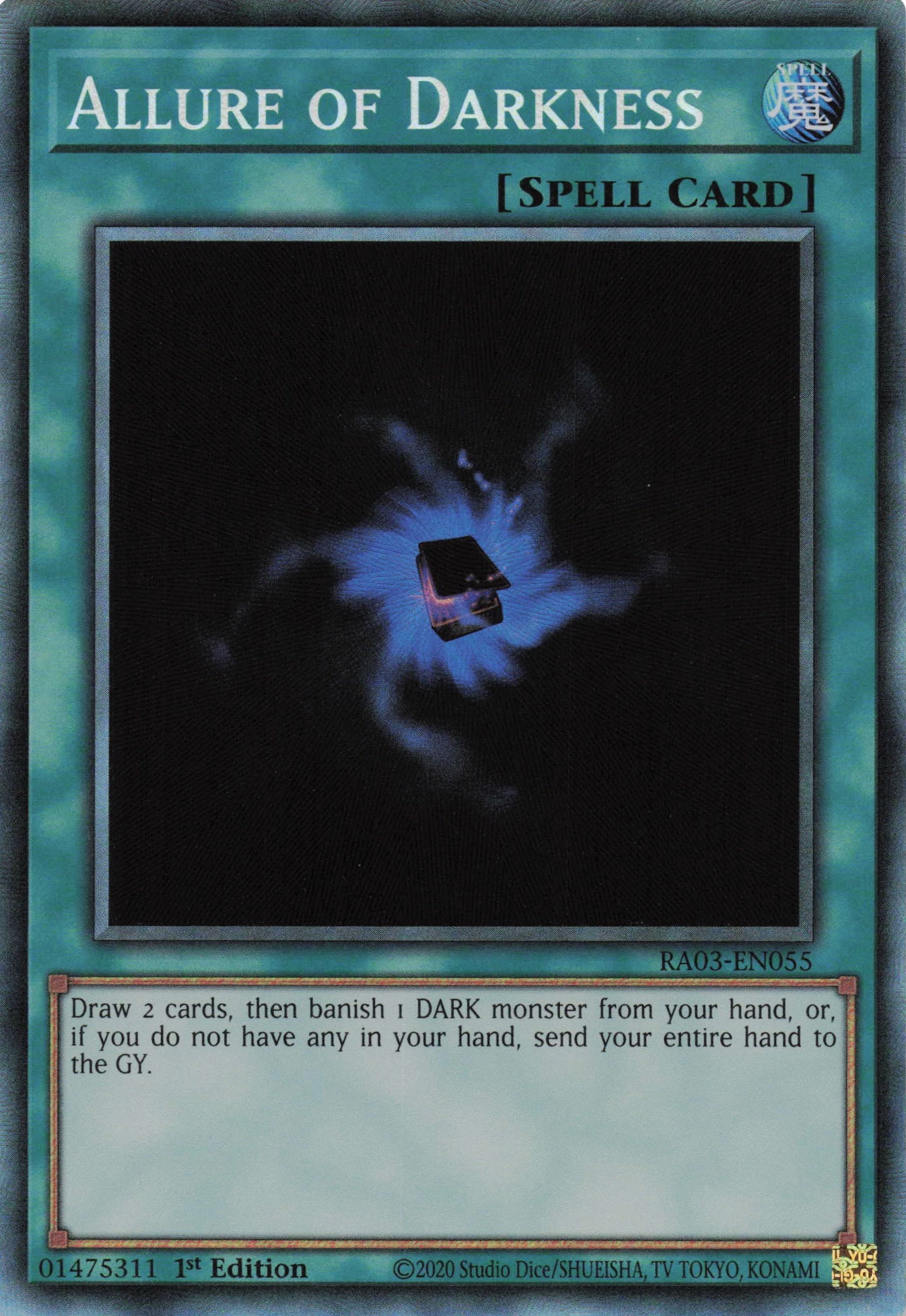 Allure of Darkness RA03-EN055 - - Collector's Rare - -